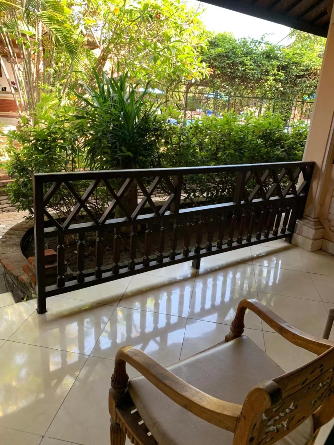 Balcony/Terrace in Fat Yogi Cottages