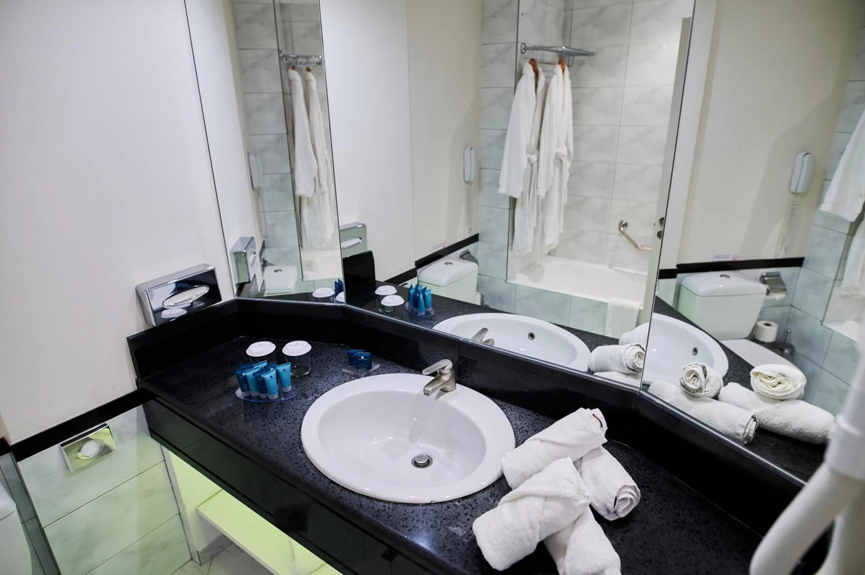 Bathroom in Ramada Plaza by Wyndham Thraki