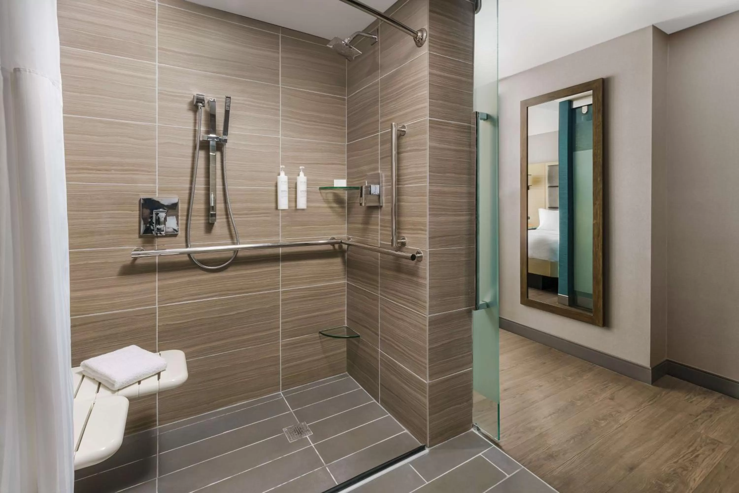 Bathroom in Hilton Garden Inn New York Times Square North