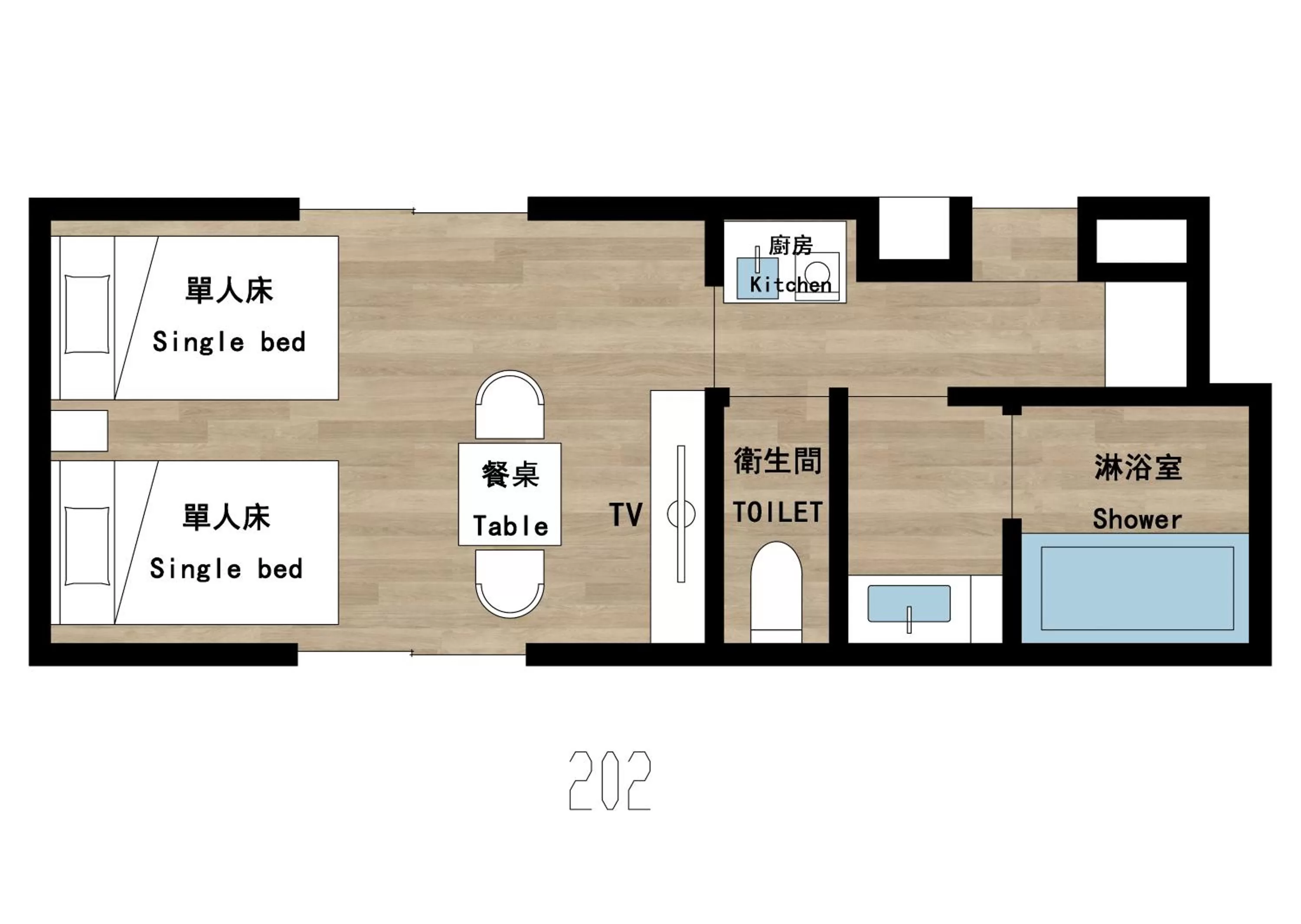Floor plan in Reikyo Garden Osaka