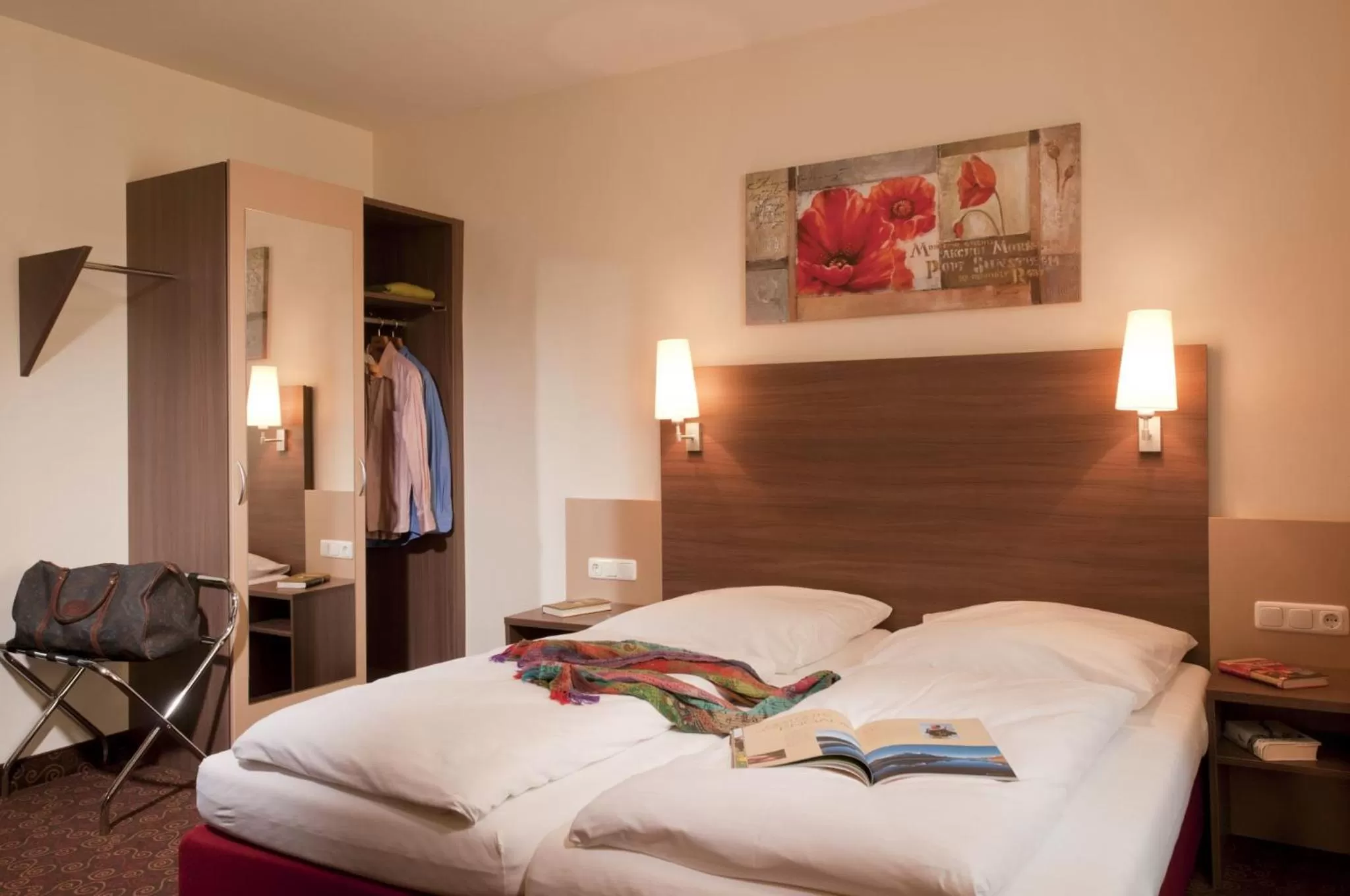 Photo of the whole room, Bed in Hotel & Brauerei-Gasthof Neuwirt