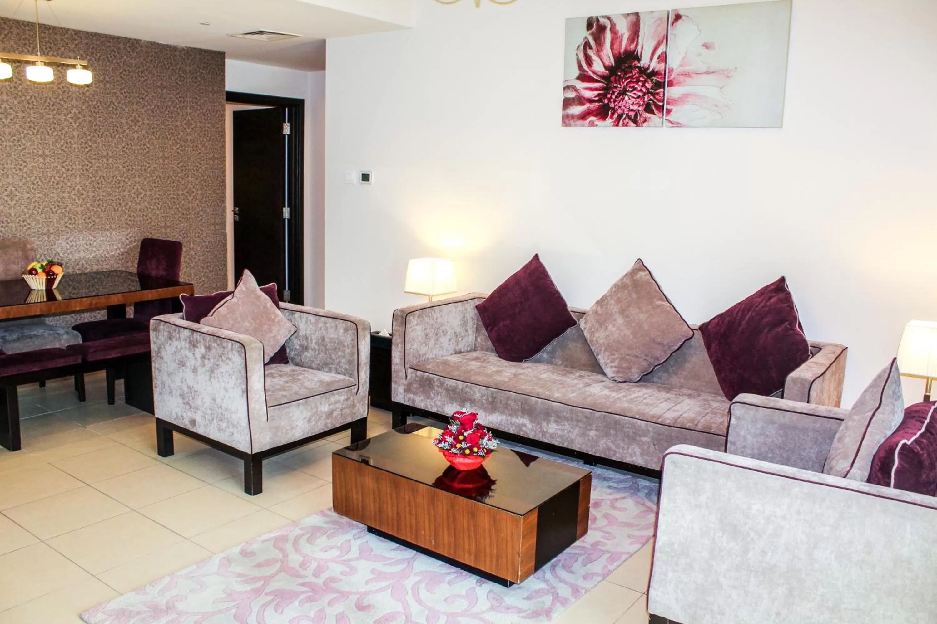 Living room in Dunes Hotel Apartment Oud Metha, Bur Dubai