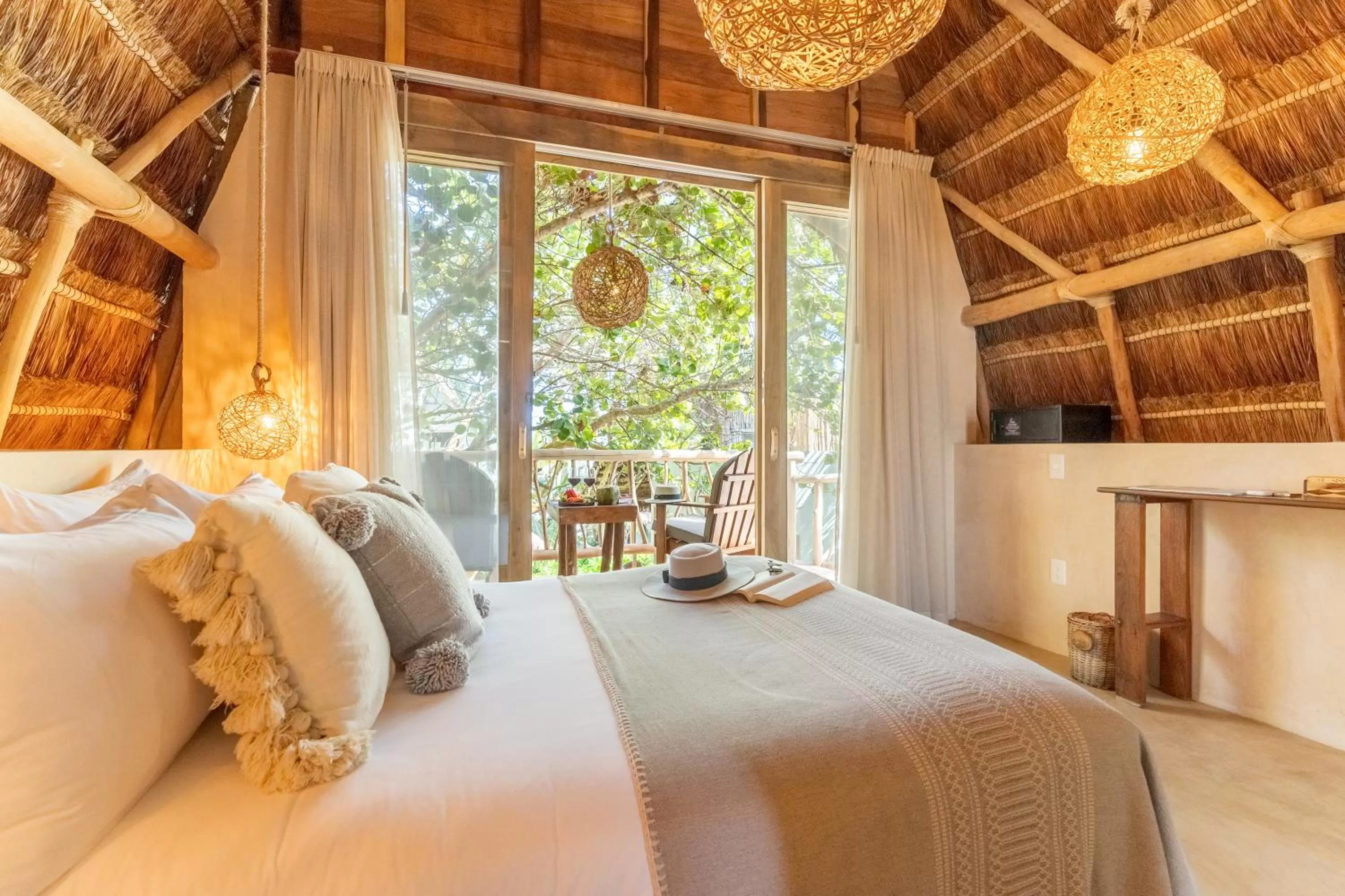 Bed in Ahau Tulum - Beachfront Hotel
