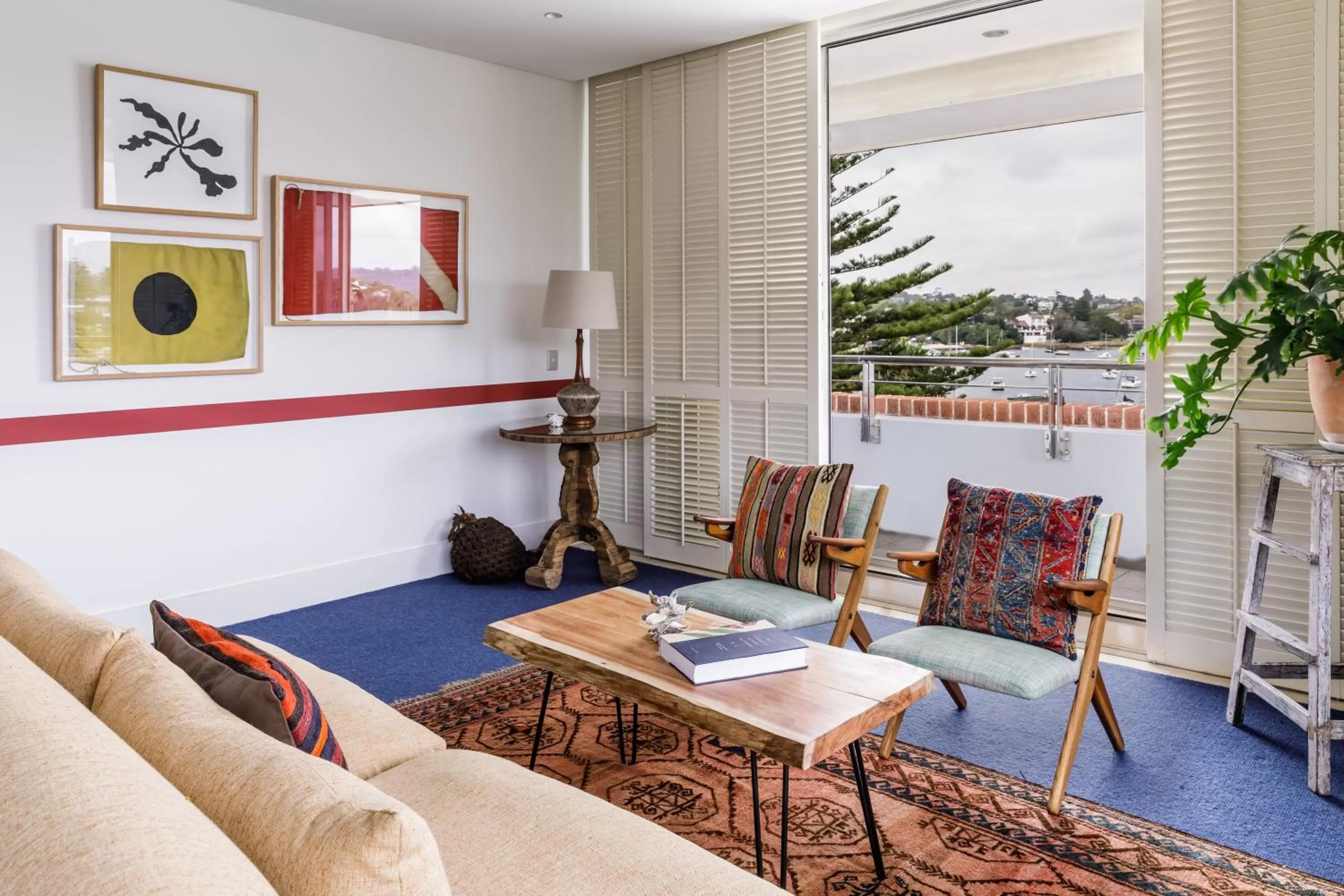 Living room in Watsons Bay Boutique Hotel