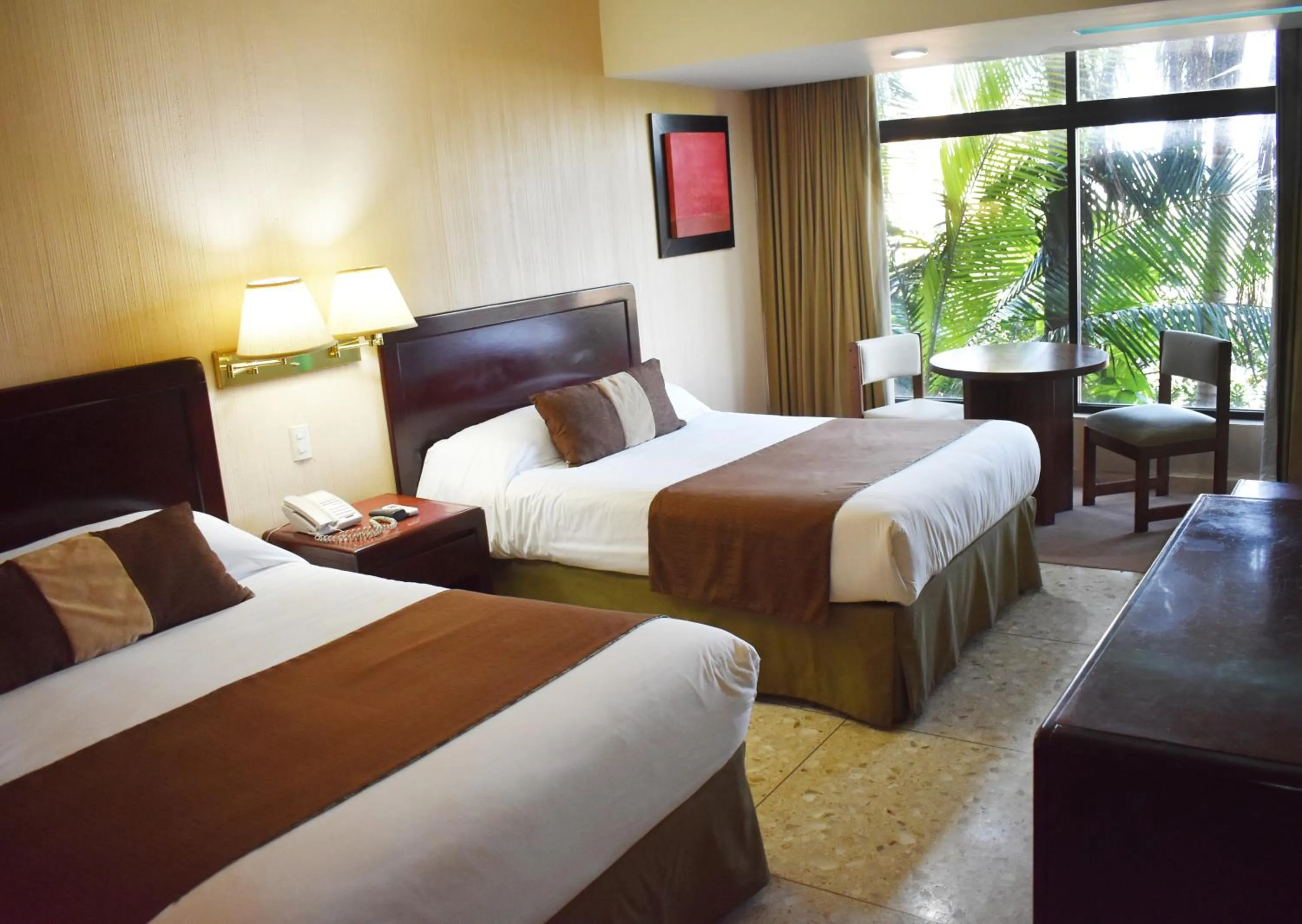 Balcony/Terrace, Bed in Hotel San Luis Lindavista