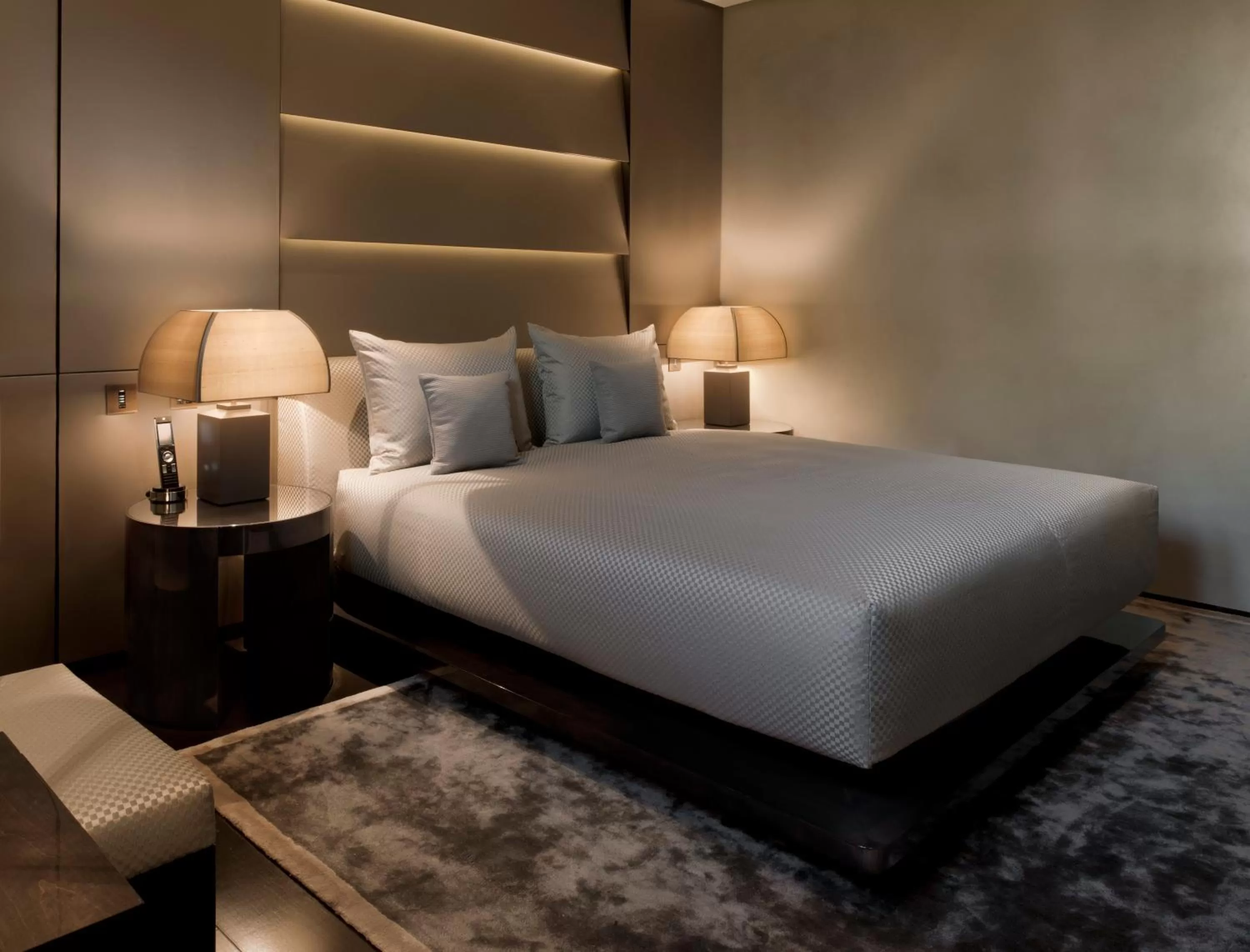 Bed in Armani Hotel Milano