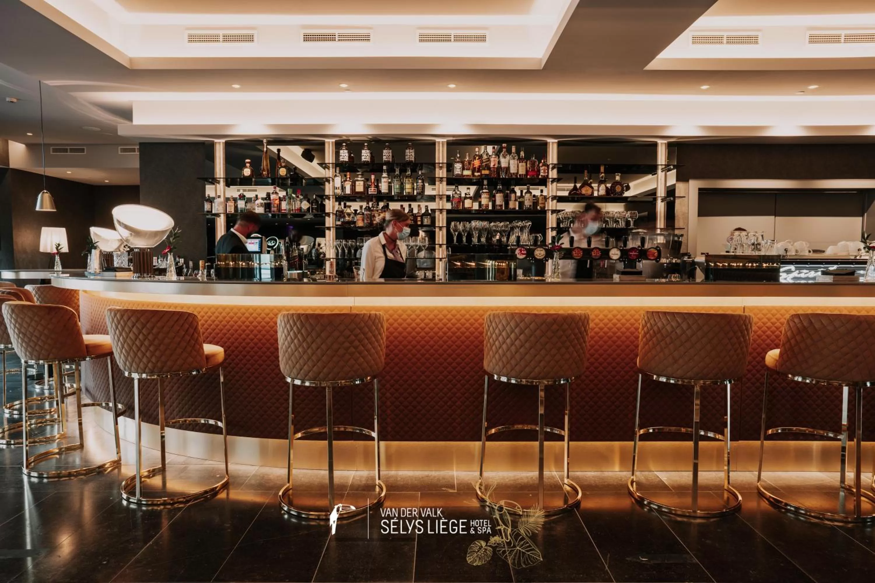 Lounge or bar in Van Der Valk Sélys Liège Hotel & Spa