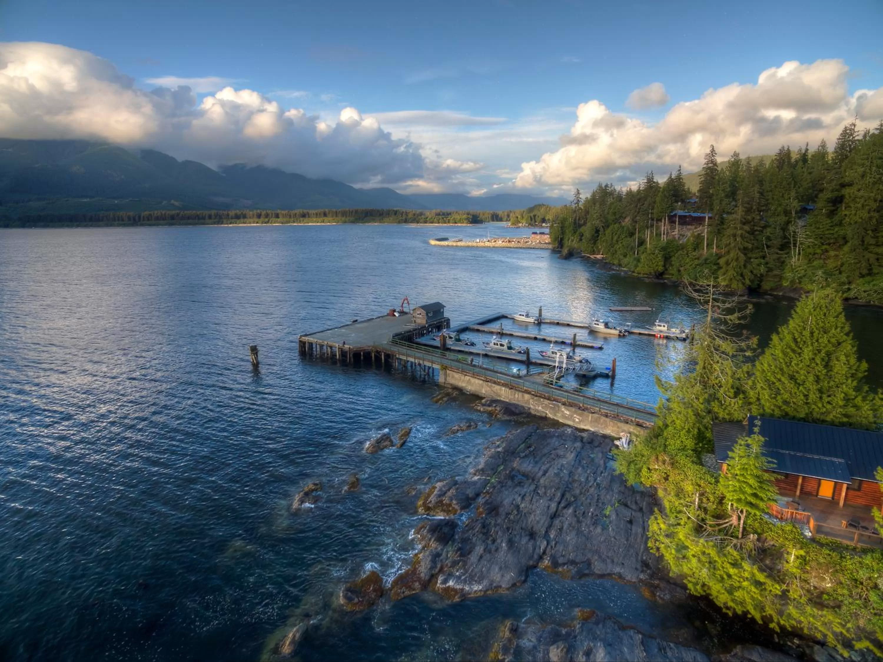 Patio in Wild Renfrew Seaside Cottages