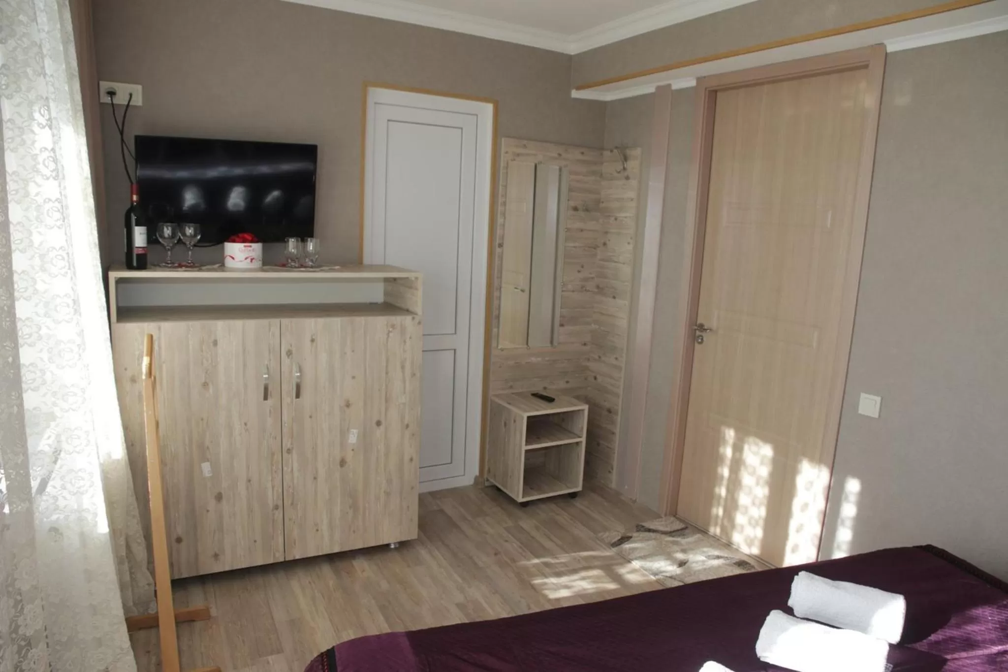 Bed in Hotel Tskhumi