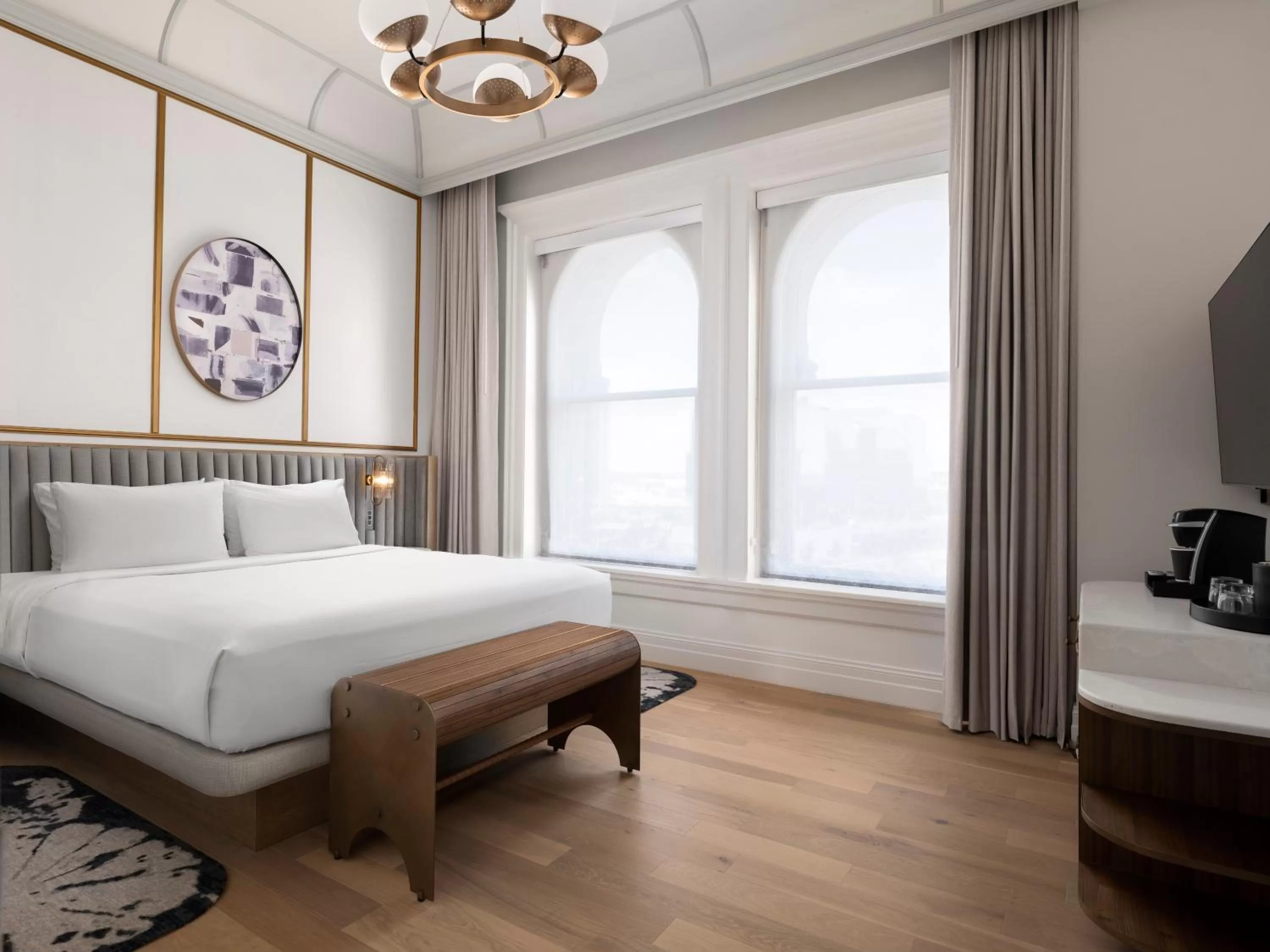 Bedroom, Bed in The Union Station Nashville Yards, Autograph Collection