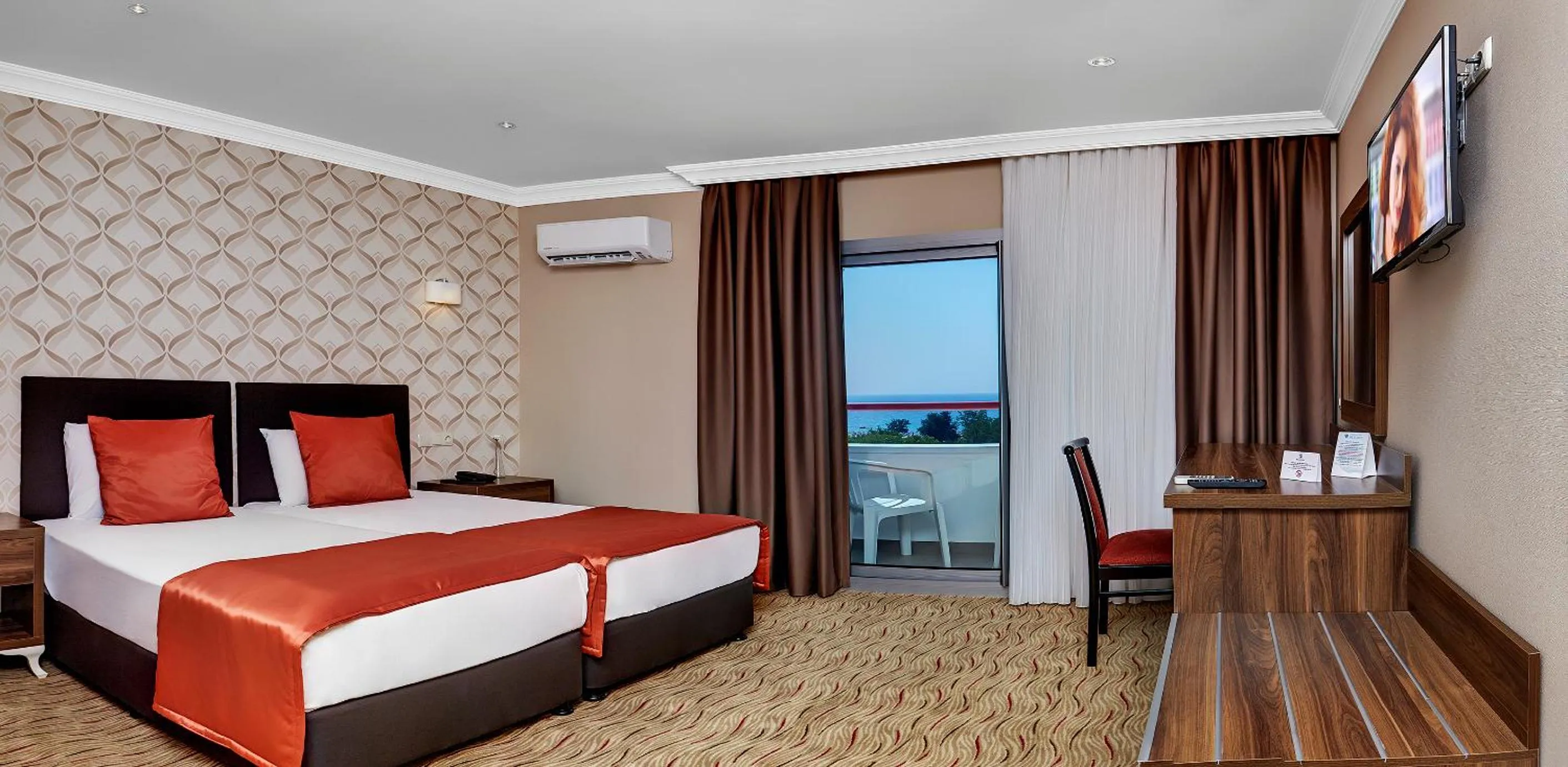 Decorative detail, Bed in Hotel Billurcu