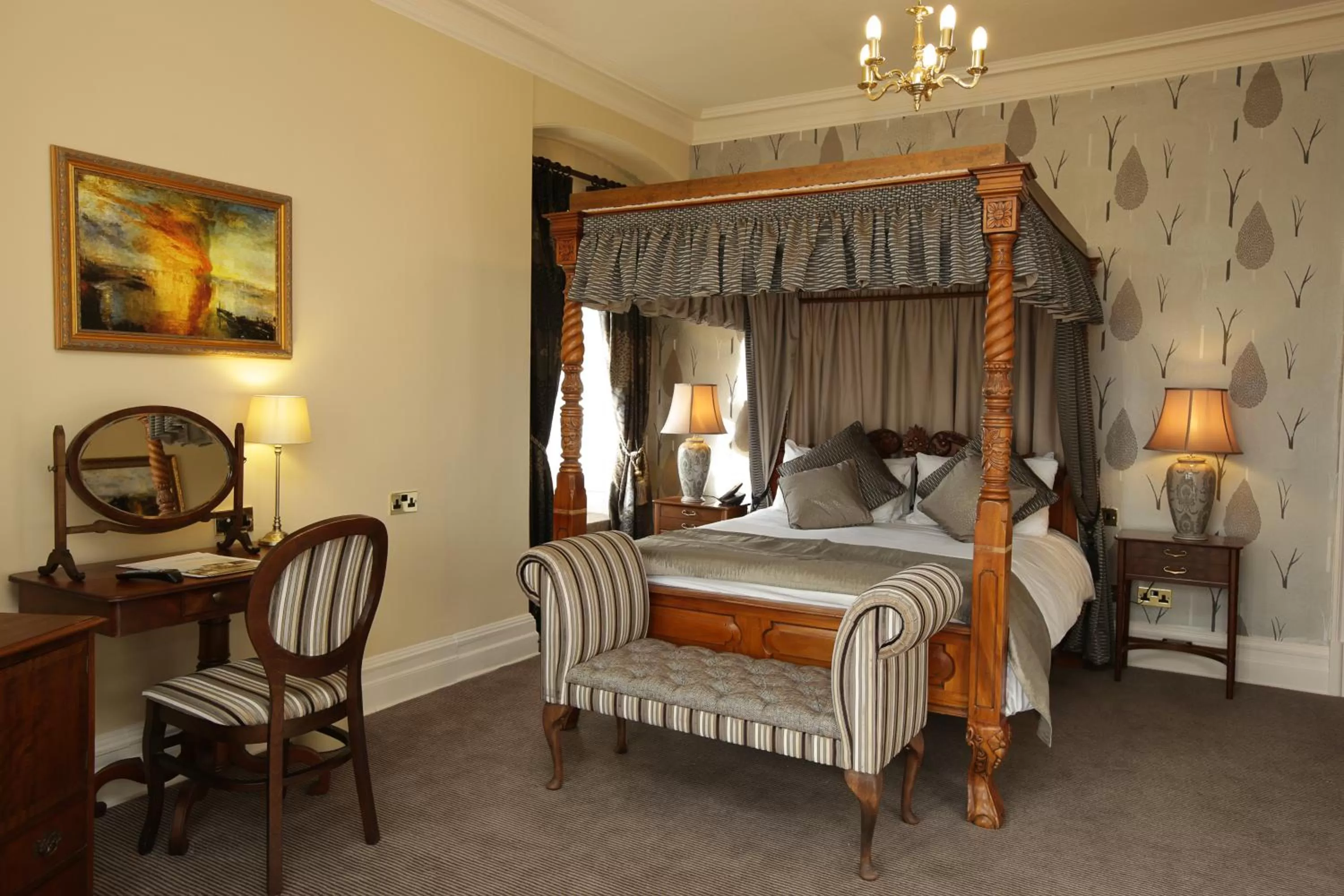 Bedroom, Bed in Rothley Court Hotel by Greene King Inns