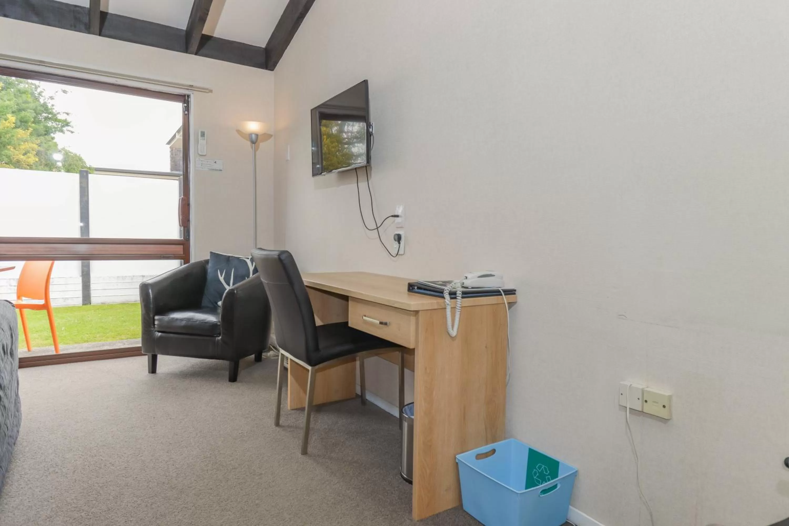 Seating area in Aztec Motel