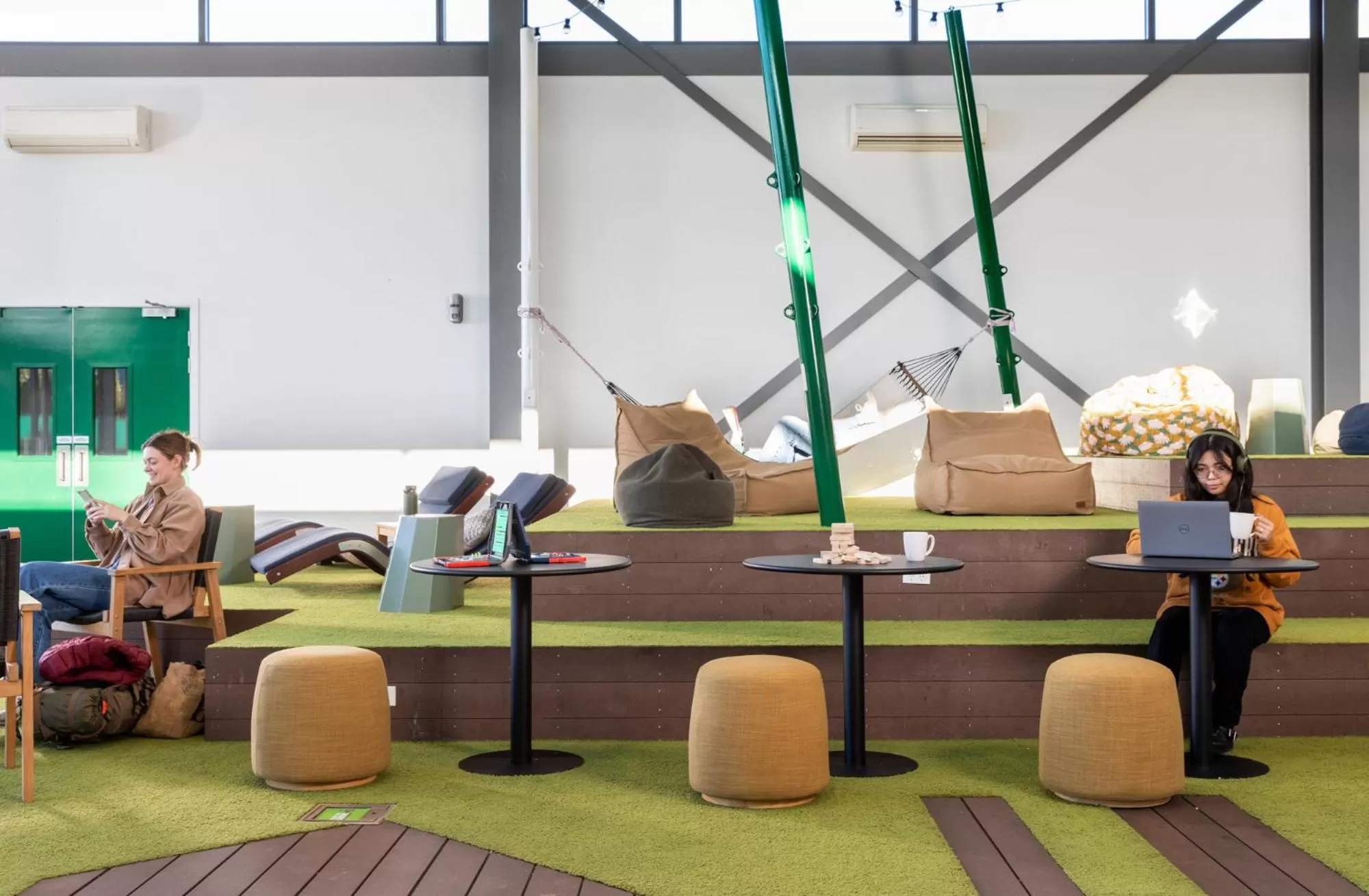 People in Jucy Snooze Christchurch Airport