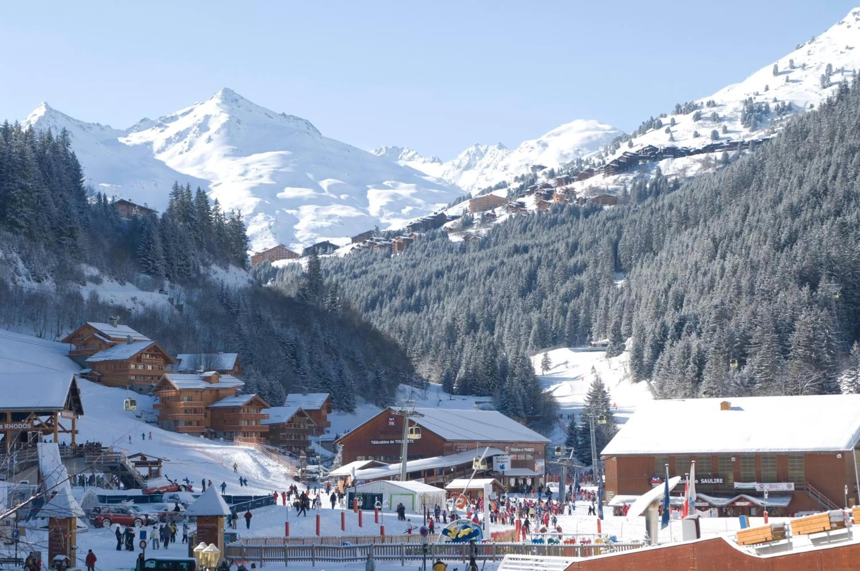 Bird's eye view, Winter in Hotel Le Tremplin