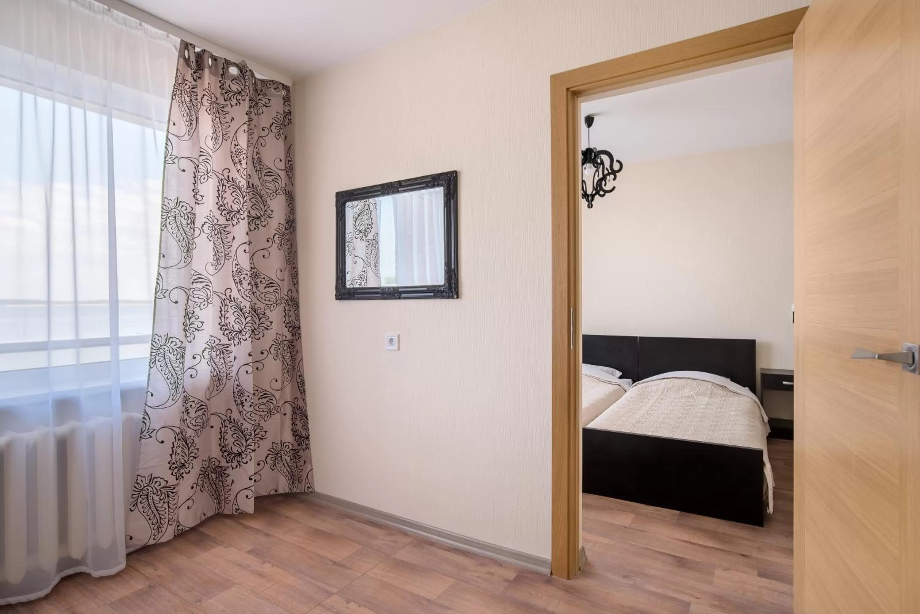 Living room, Bed in Hotel Mezaparks