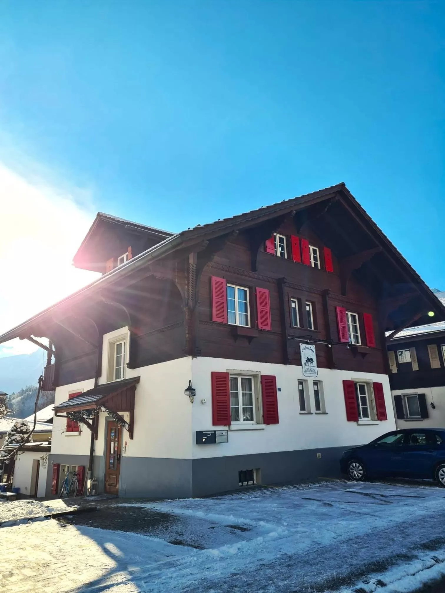 Property building in Adventure Guesthouse Interlaken