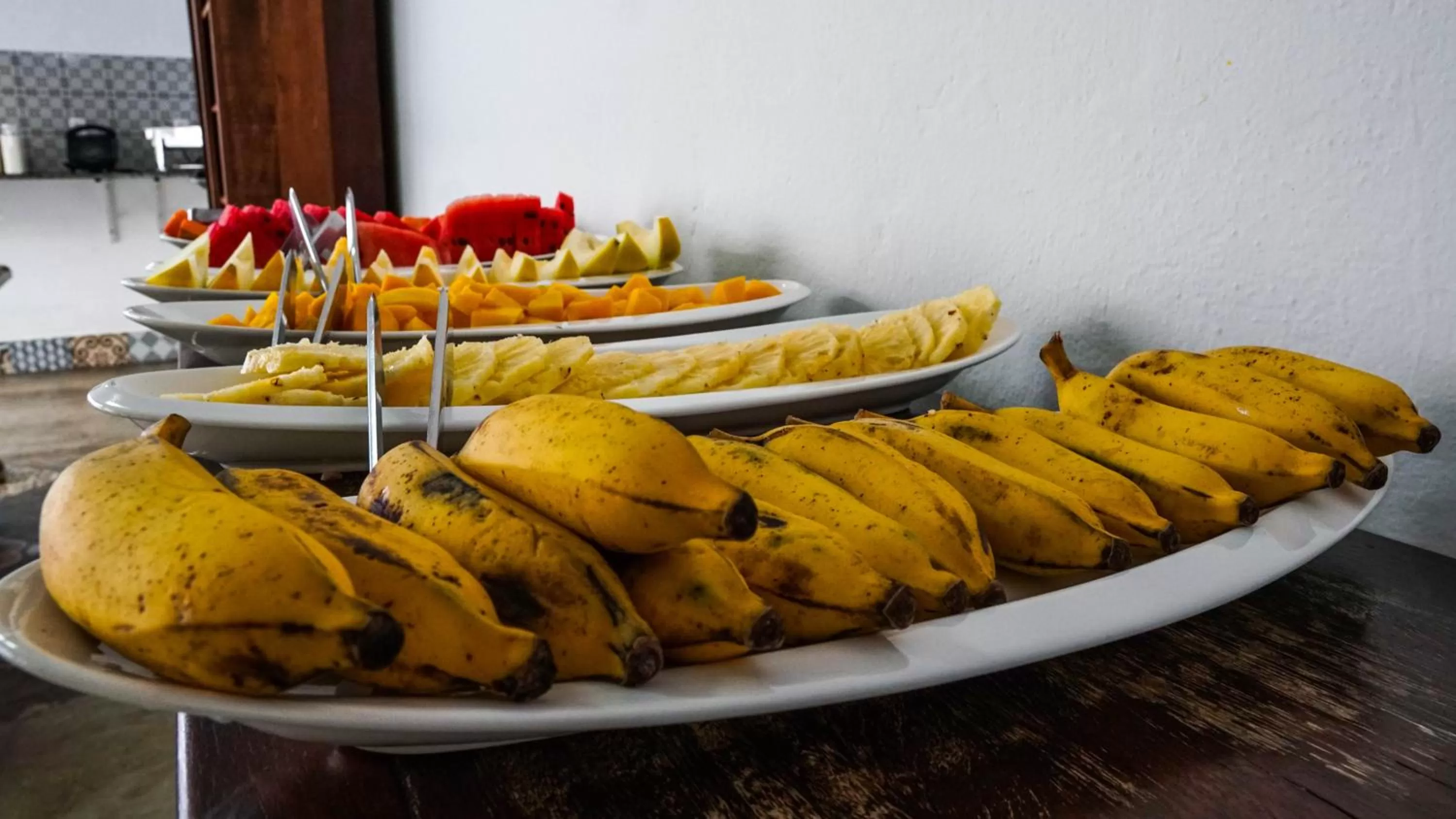 Buffet breakfast in Pousada o Amanhecer