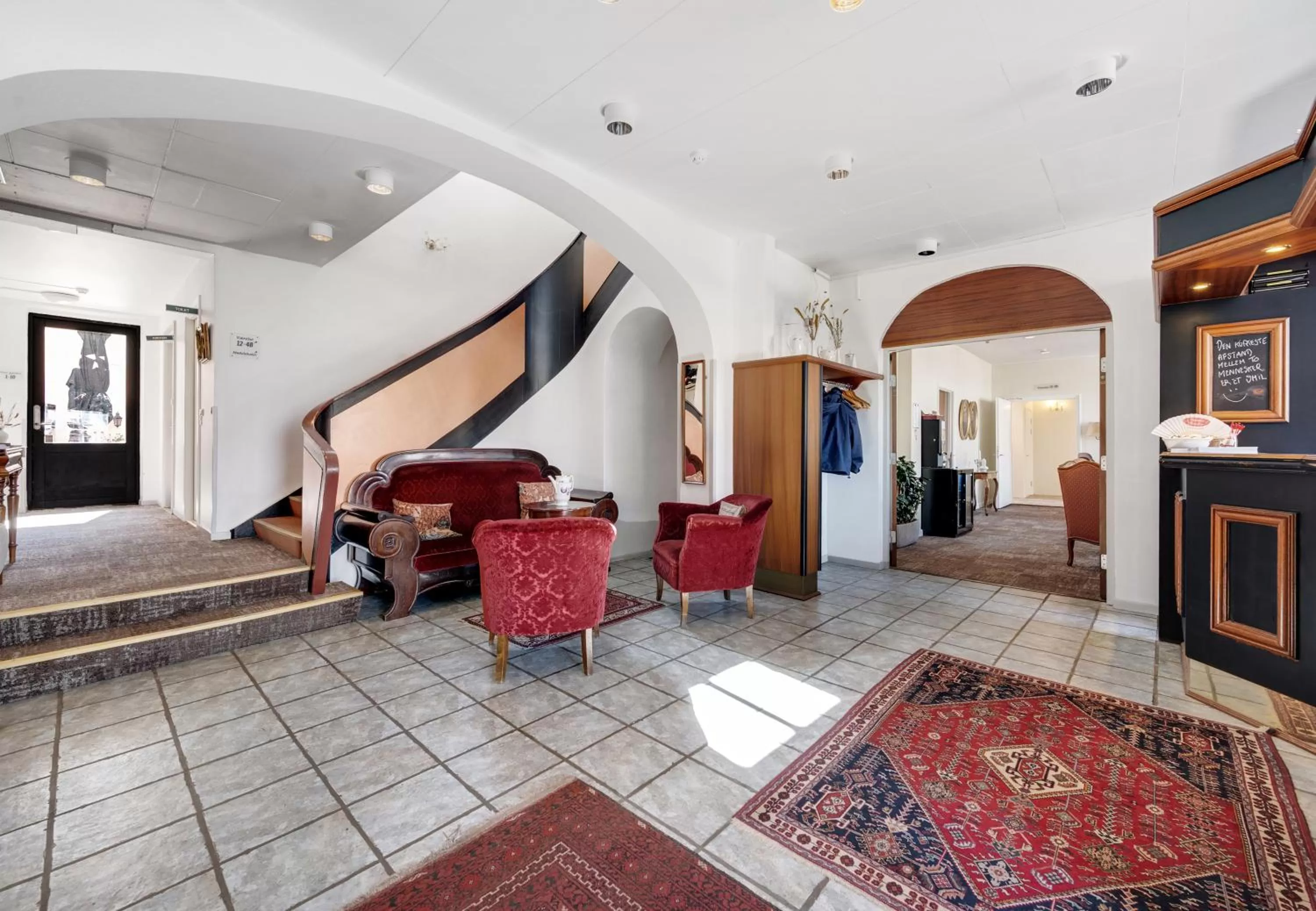 Lobby or reception in Hotel Postgaarden