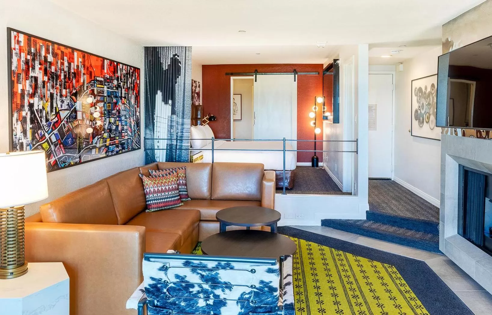 Living room in Montrose at Beverly Hills