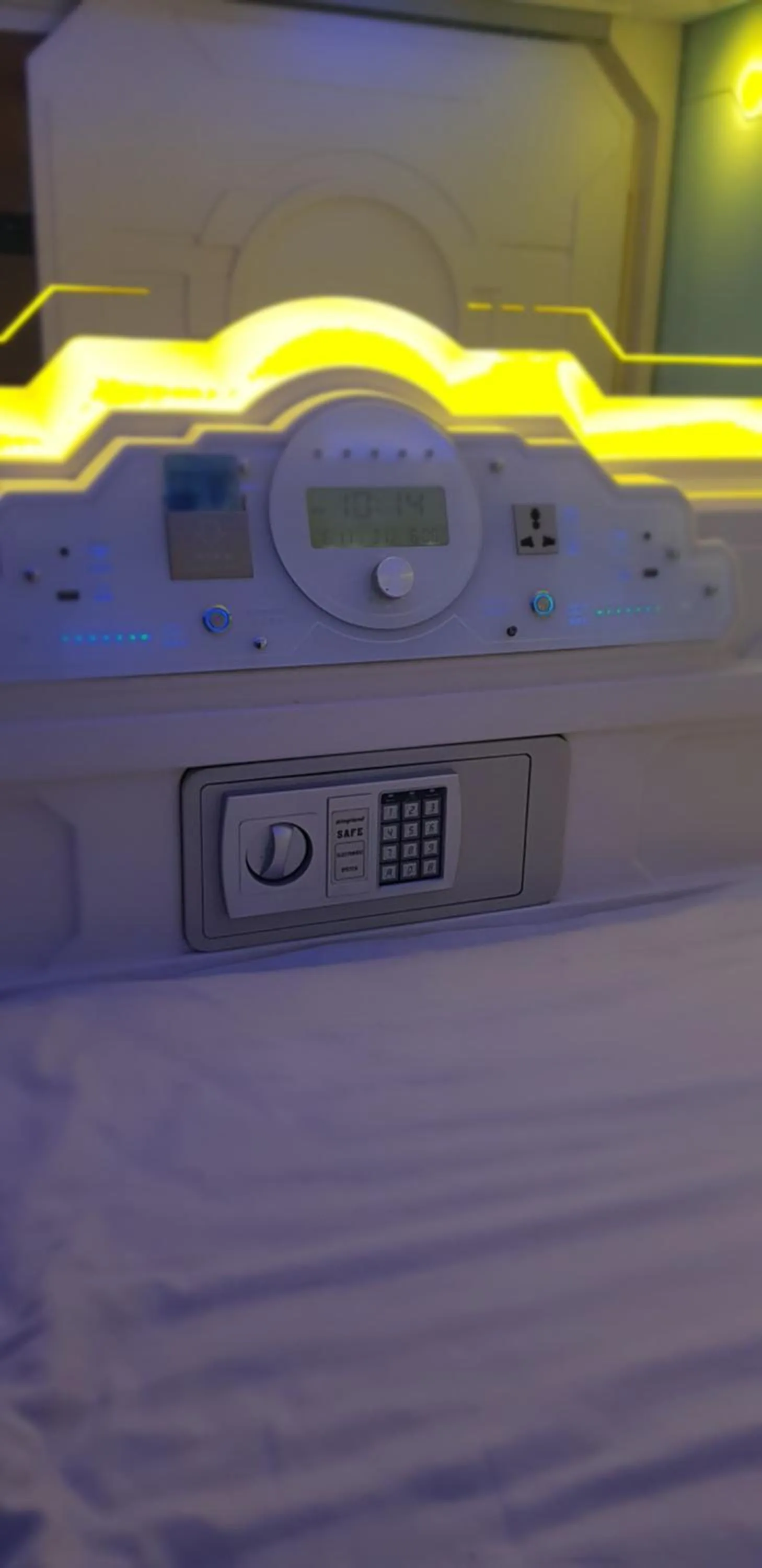 safe in Bestow Capsule Hostel