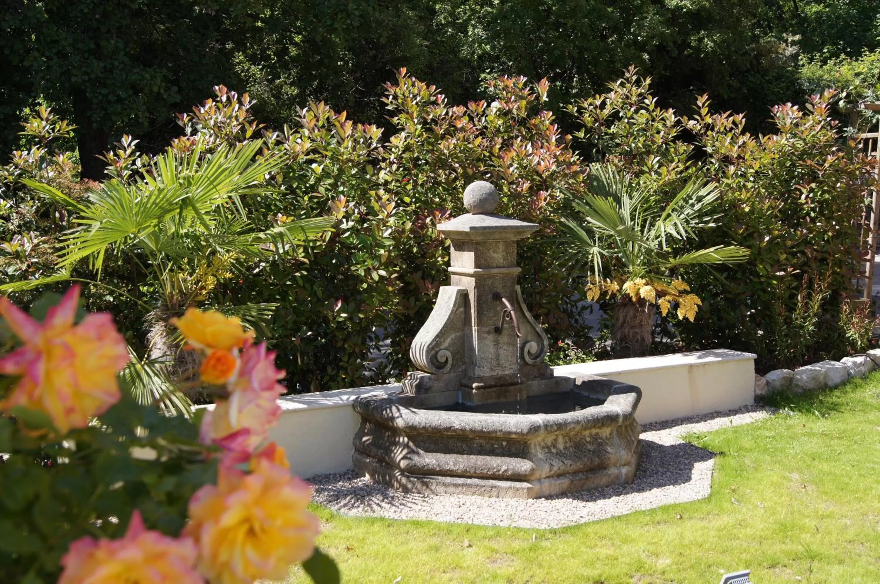 Garden in Mas Du Roc Bed & Breakfast