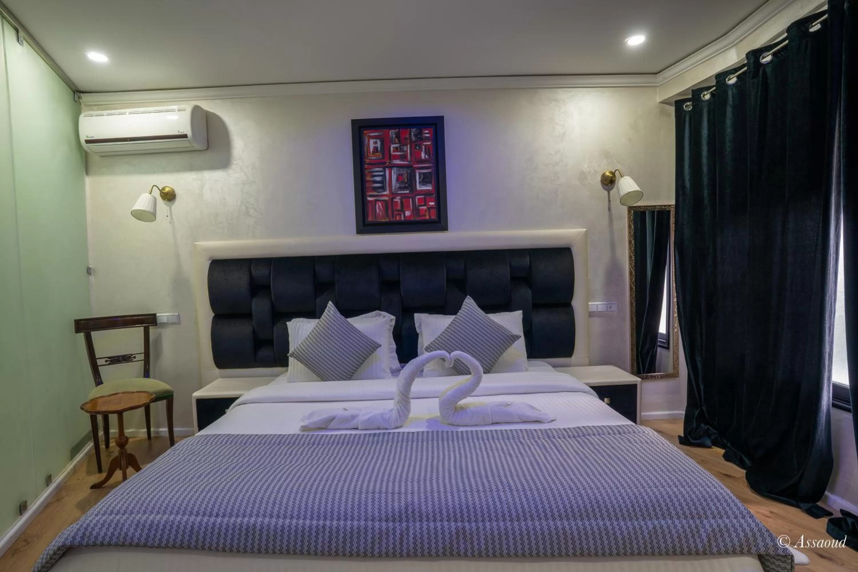 Bed in Hôtel ZIRYAB