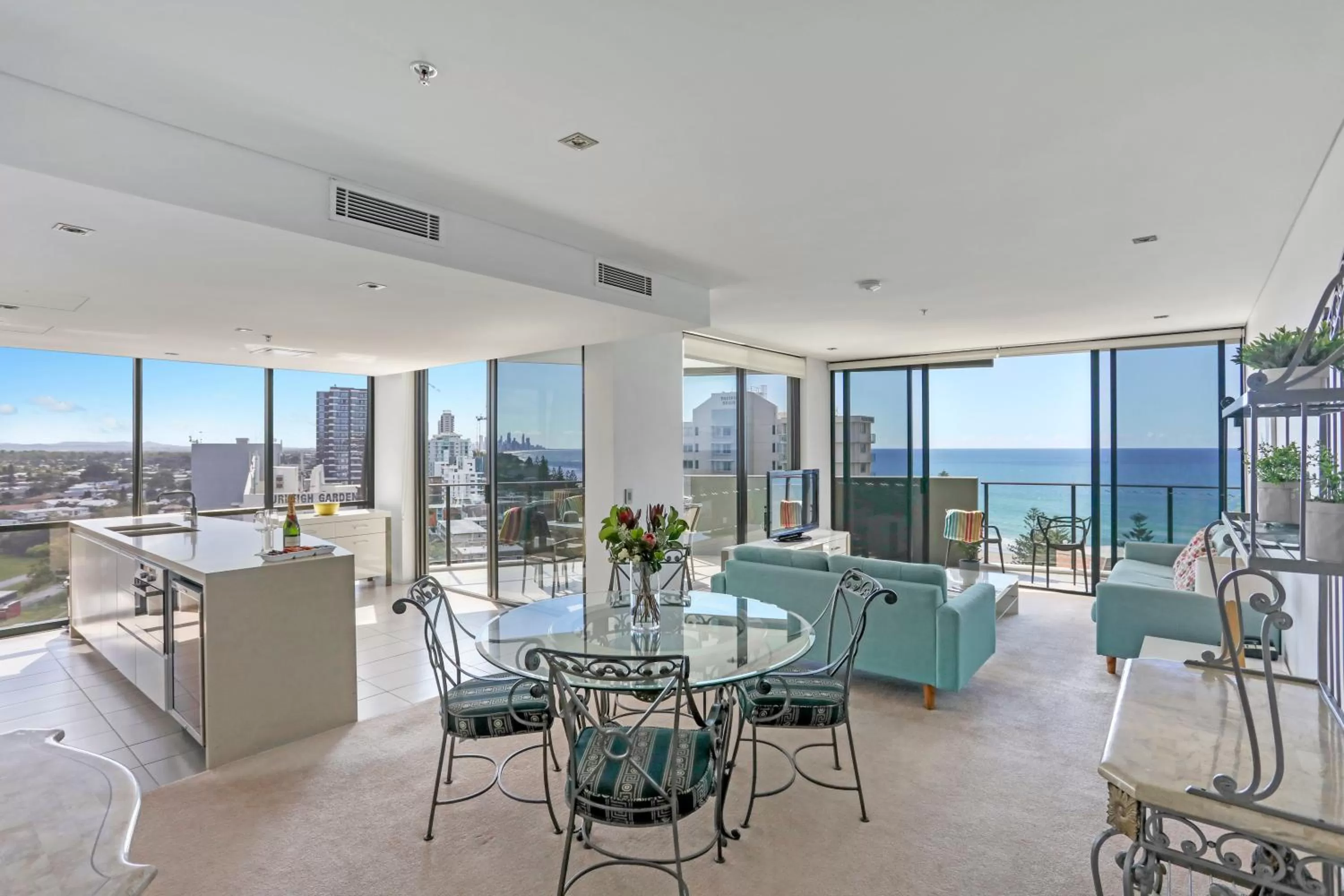 Living room in Ambience on Burleigh Beach