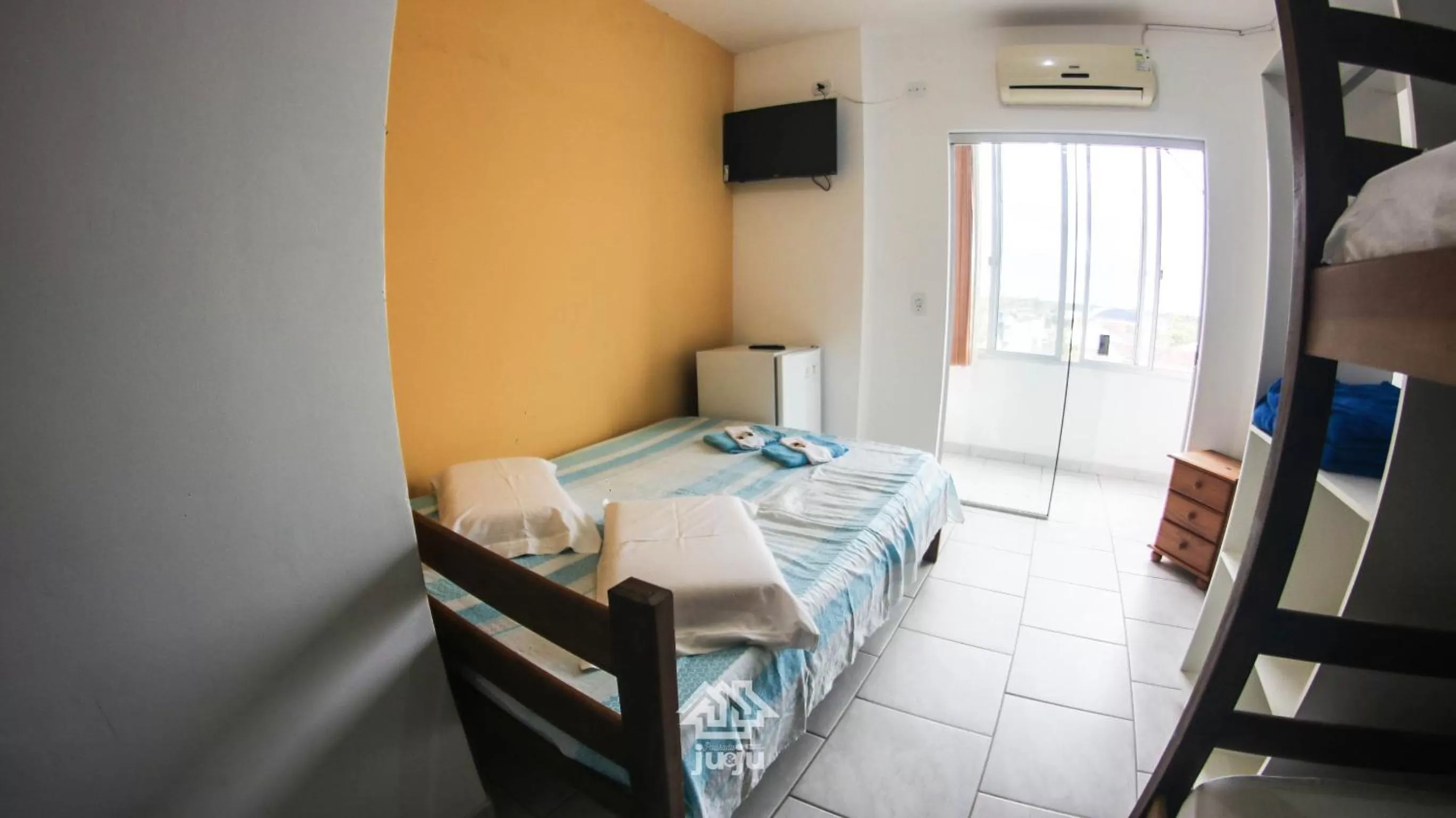 Bed in Pousada Ju&Ju à 400 mts DA PRAIA