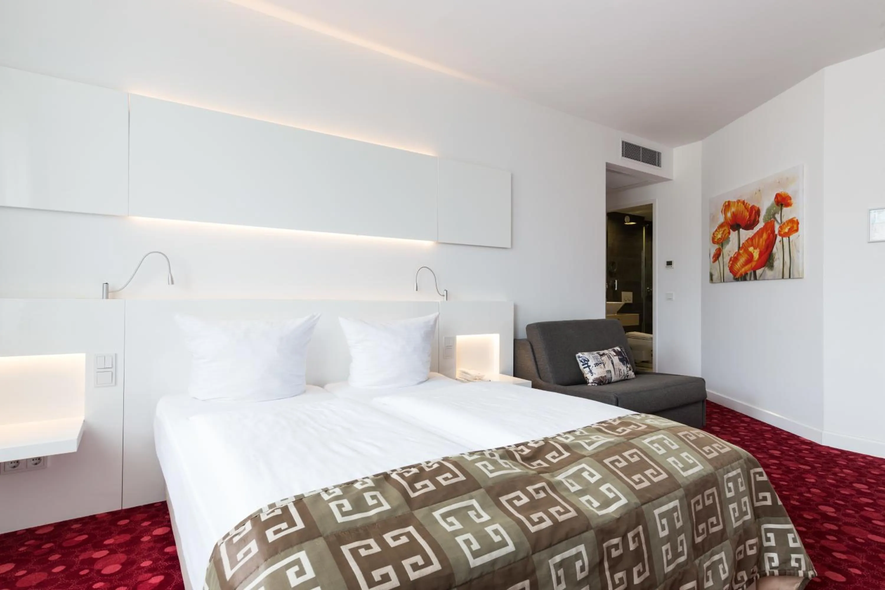 Bed in Hotel Bayer's