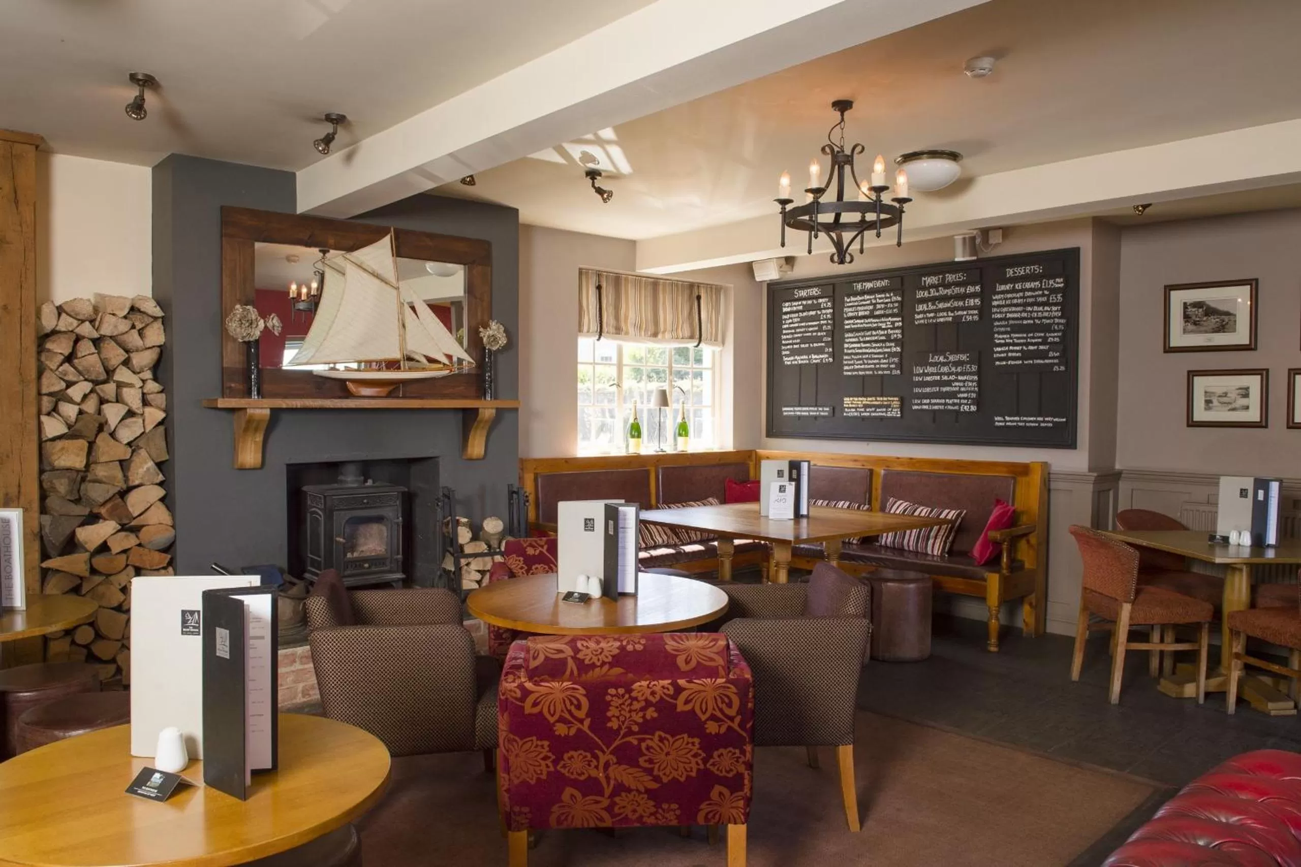 Dining area in The Boathouse