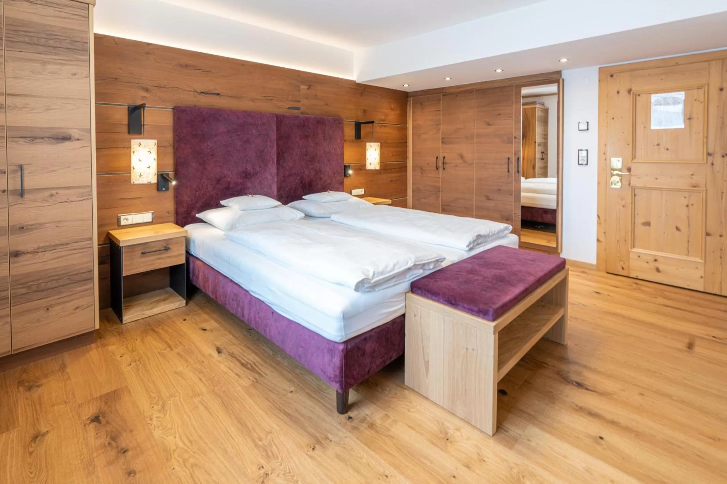 Bedroom, Bed in Hotel Seefelderhof