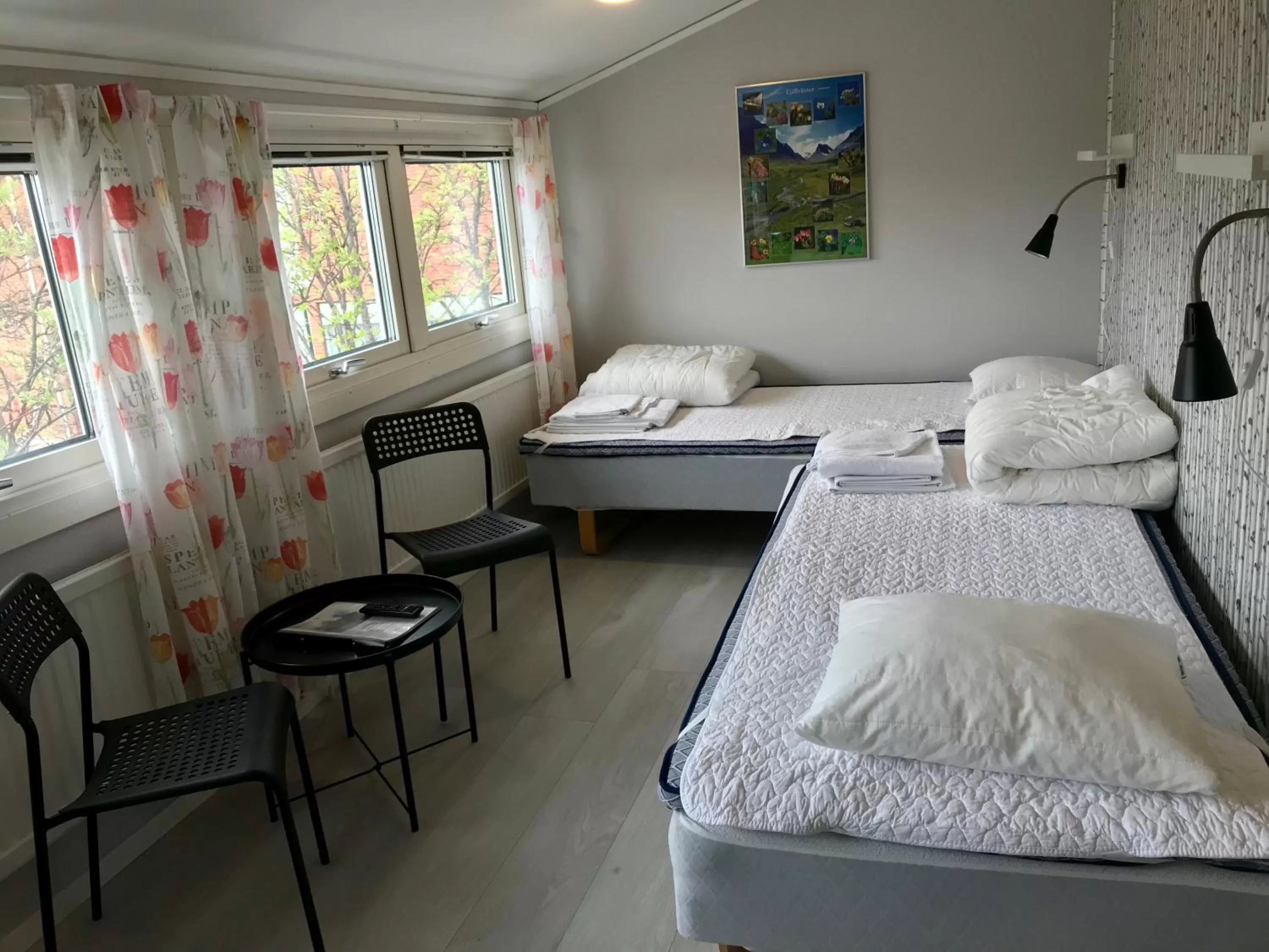 Bed in STF Malmfältens Folkhögskola