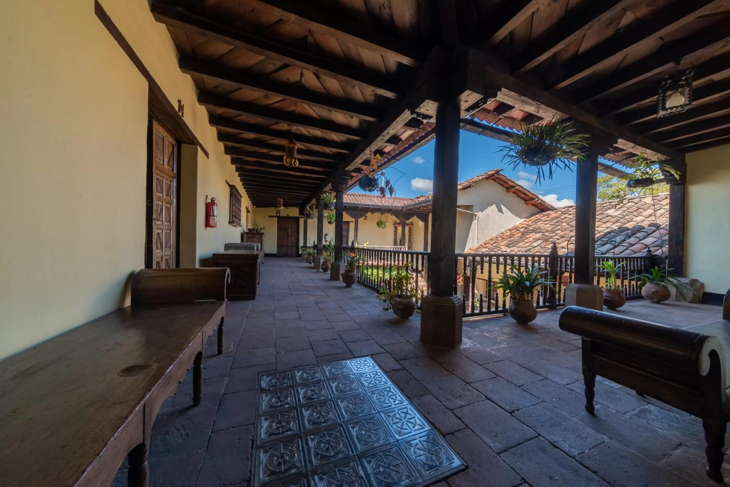 Balcony/Terrace in Hotel Museo Mayan Inn