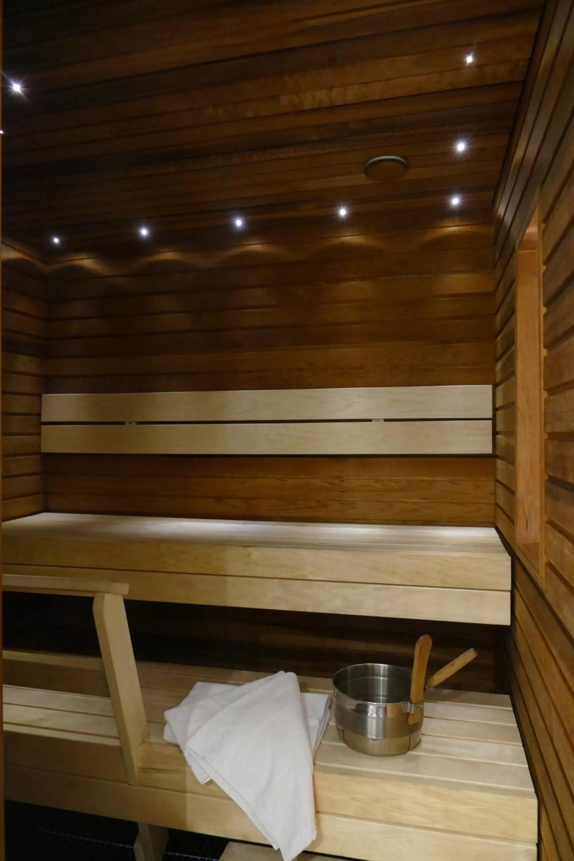 Sauna, Bed in Hotel Raumanlinna