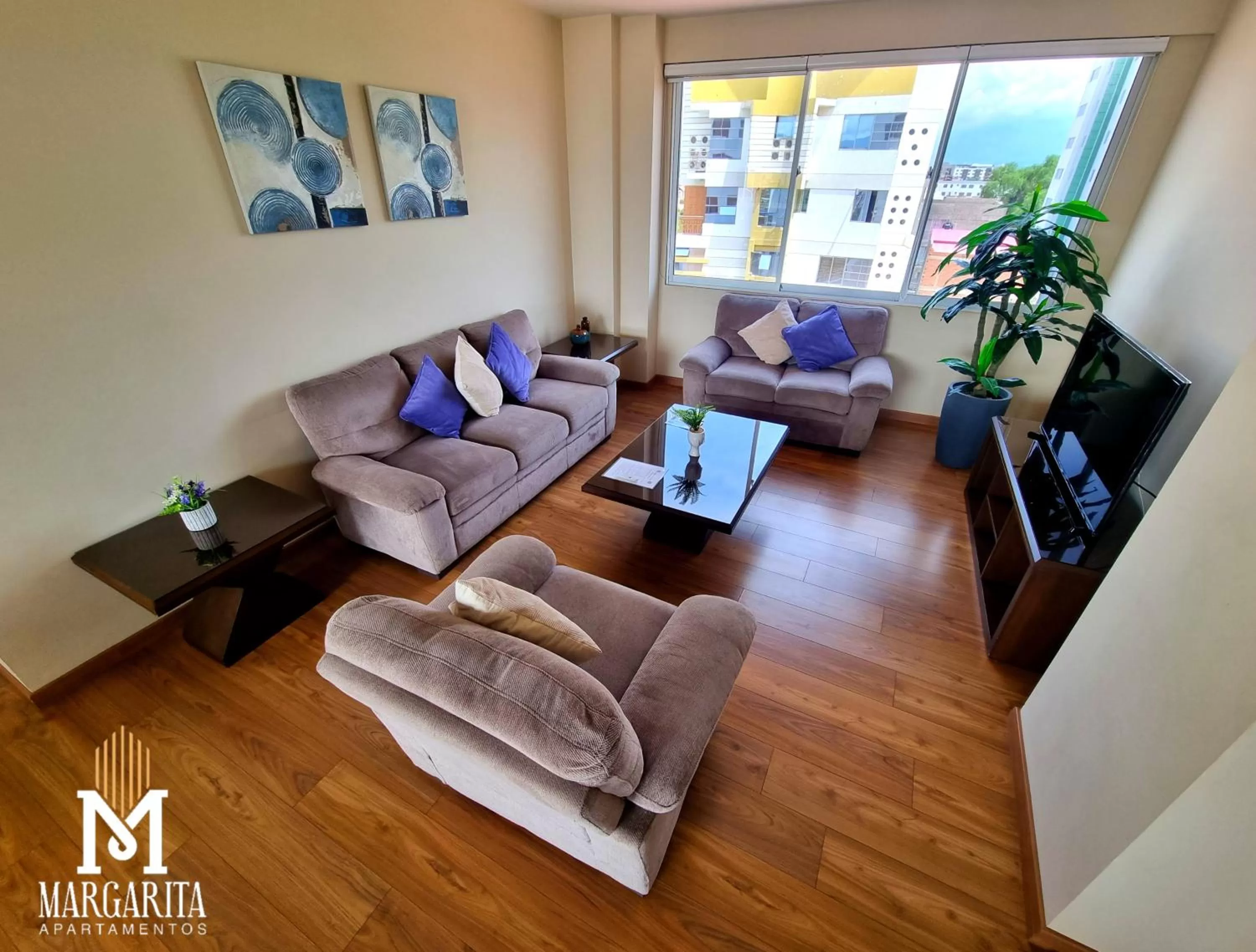 Communal lounge/ TV room, Seating Area in Margarita Apartamentos