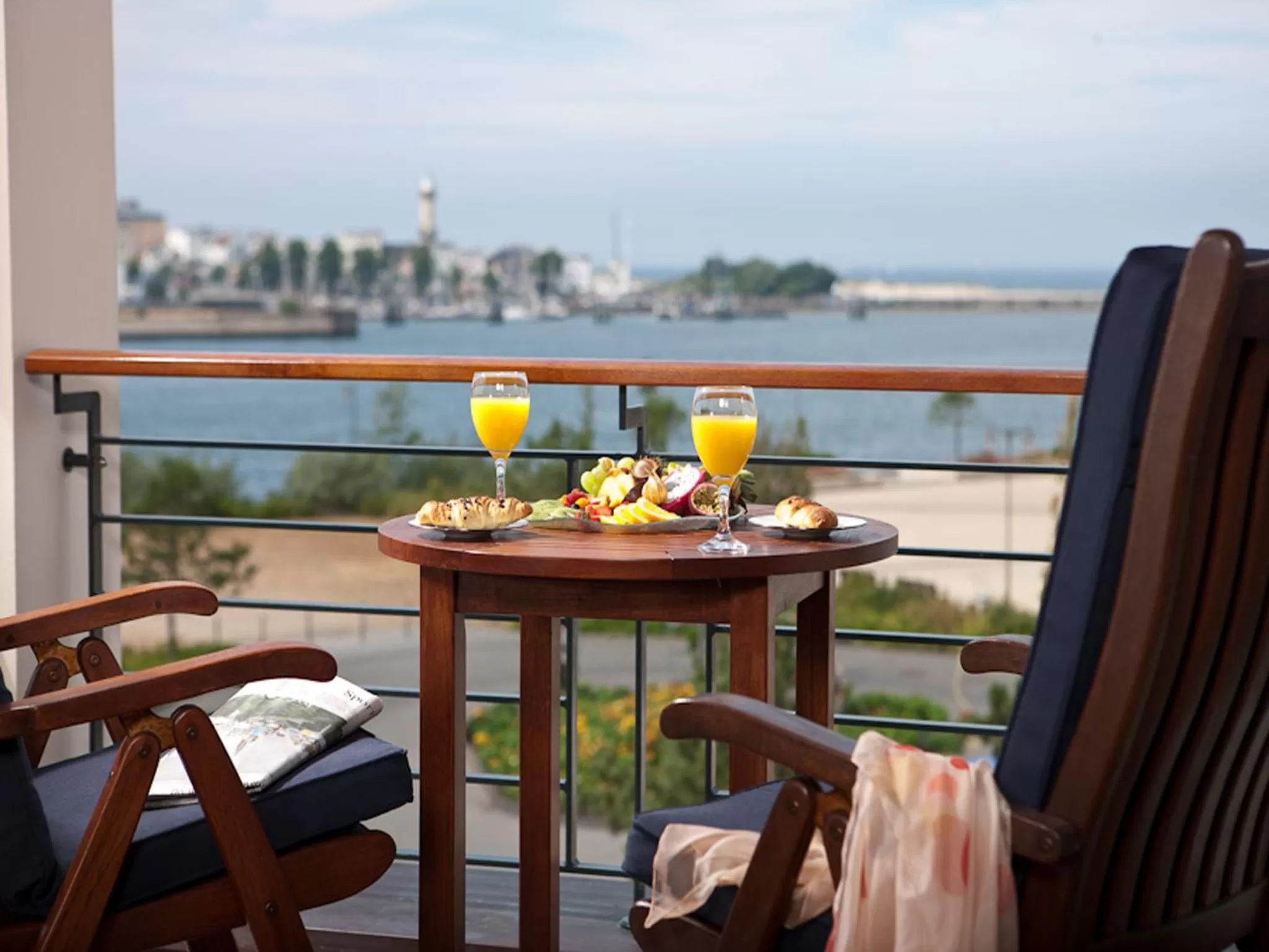 Balcony/Terrace in Yachthafenresidenz Hohe Düne