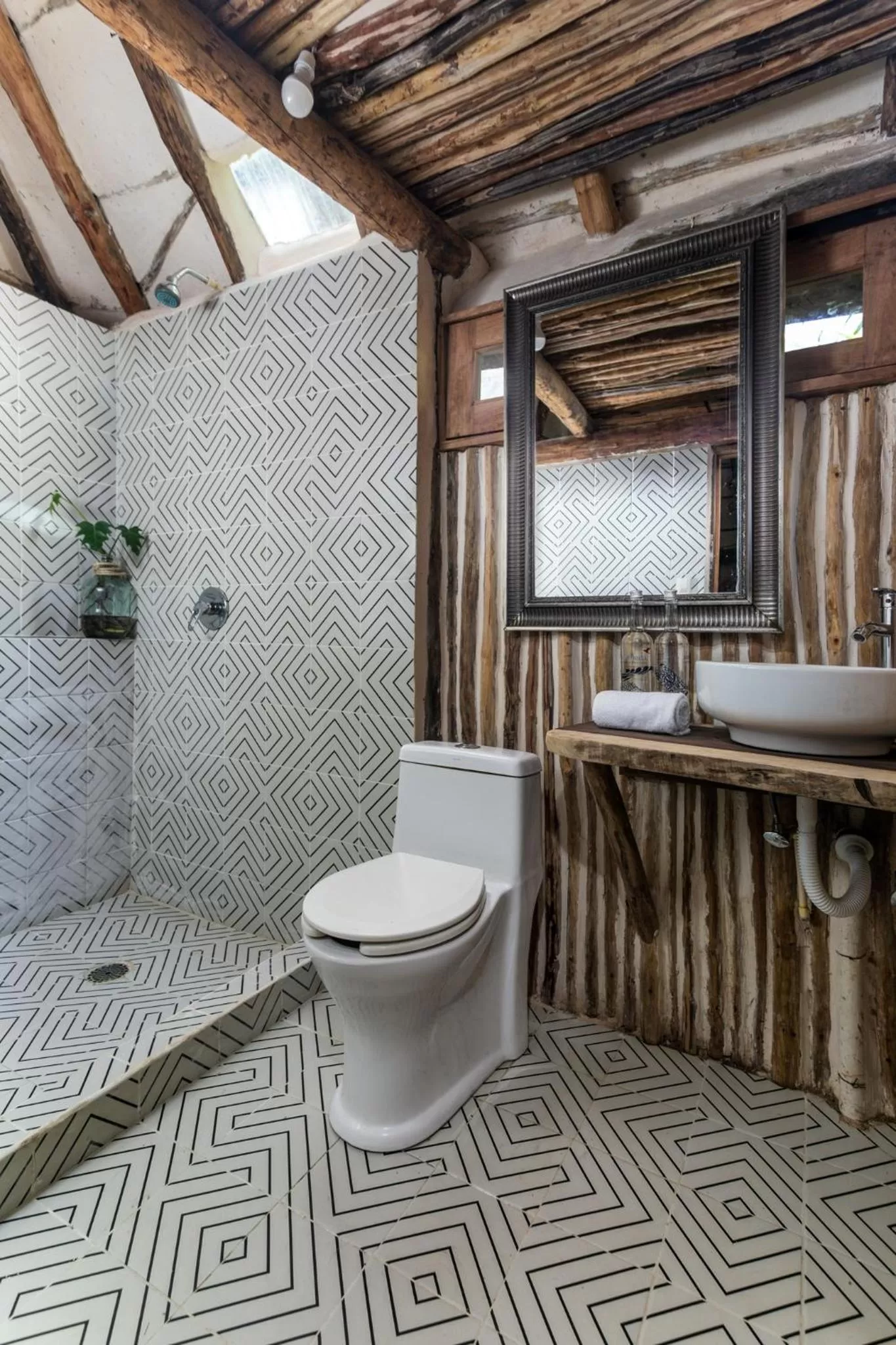 Bathroom in Hidden Treehouse Tulum Eco-Hotel