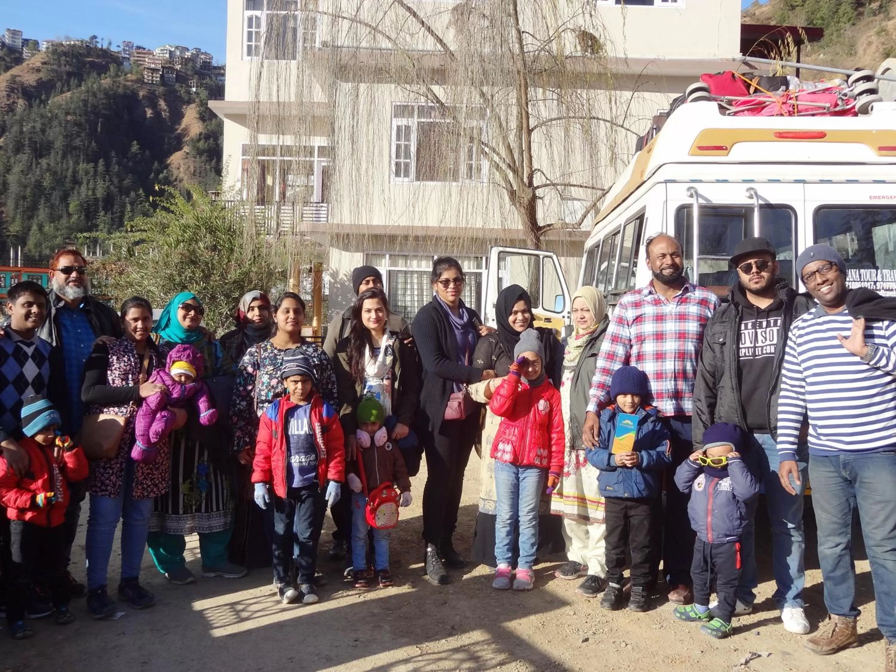 group of guests in Sai Cottage Shimla