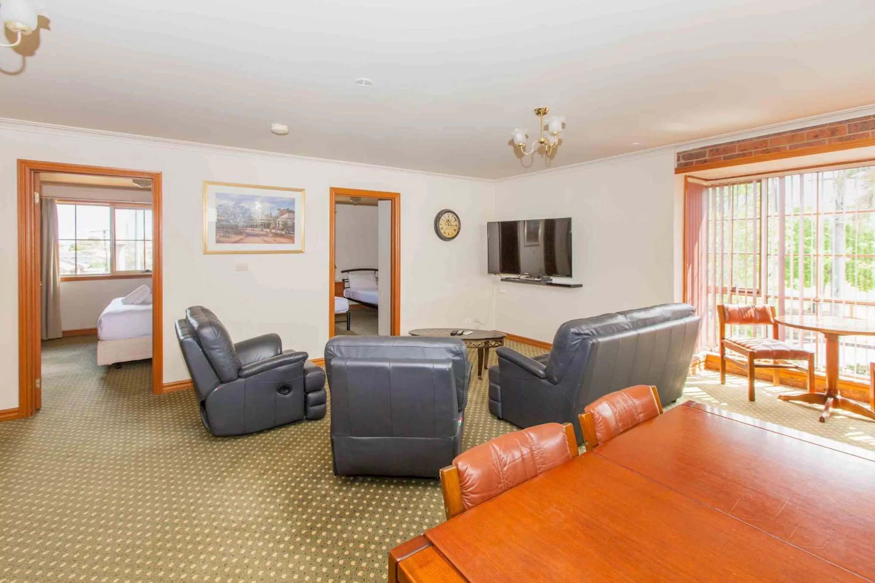 Living room in Bell Motel