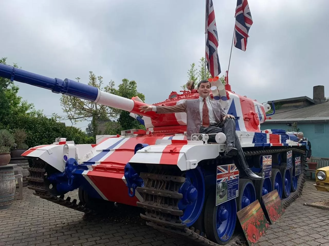 Patio in The Little Britain Inn Themed Hotel One of a Kind In Europe