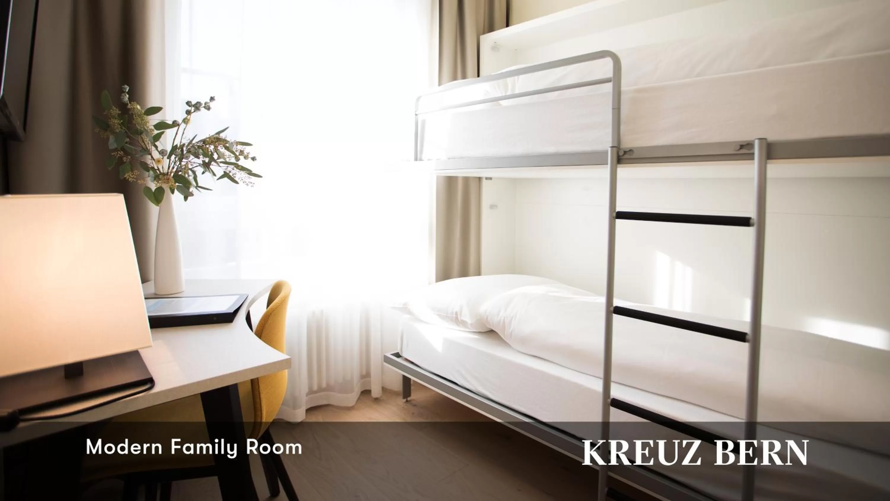 Photo of the whole room, Bed in Kreuz Bern Modern City Hotel