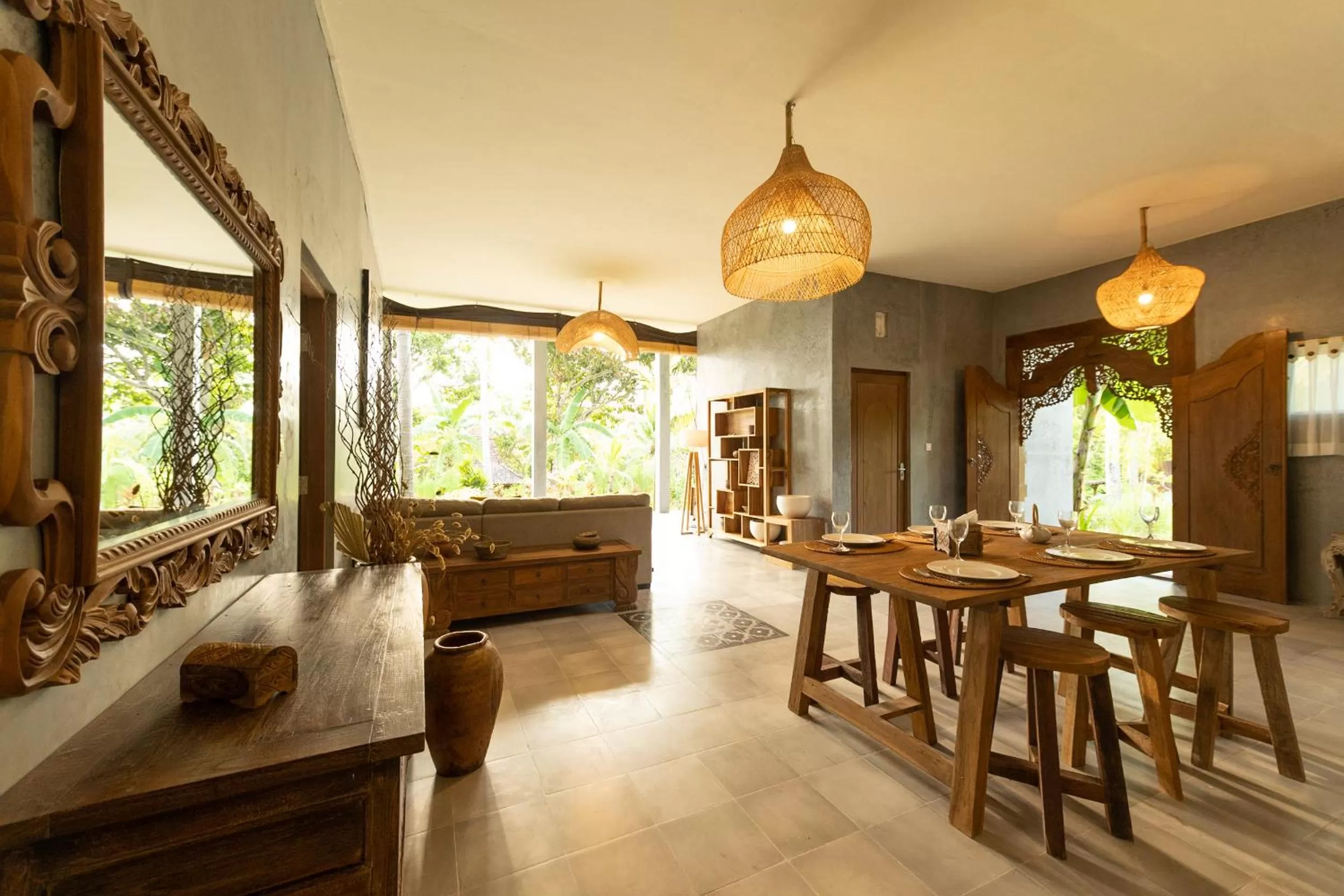 Dining area in Tanah Damai Hotel