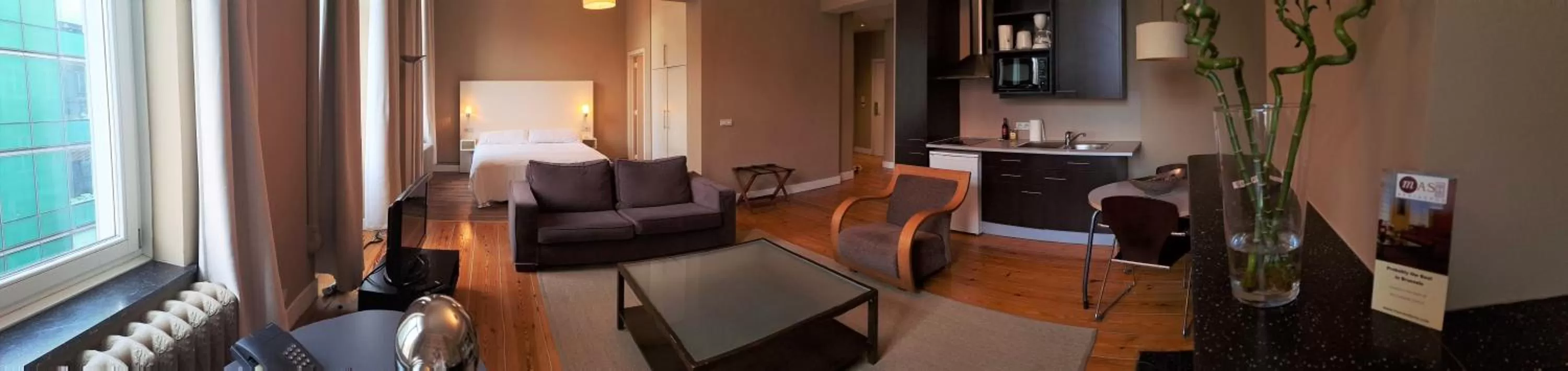 Kitchen or kitchenette in MAS Aparthotel EU