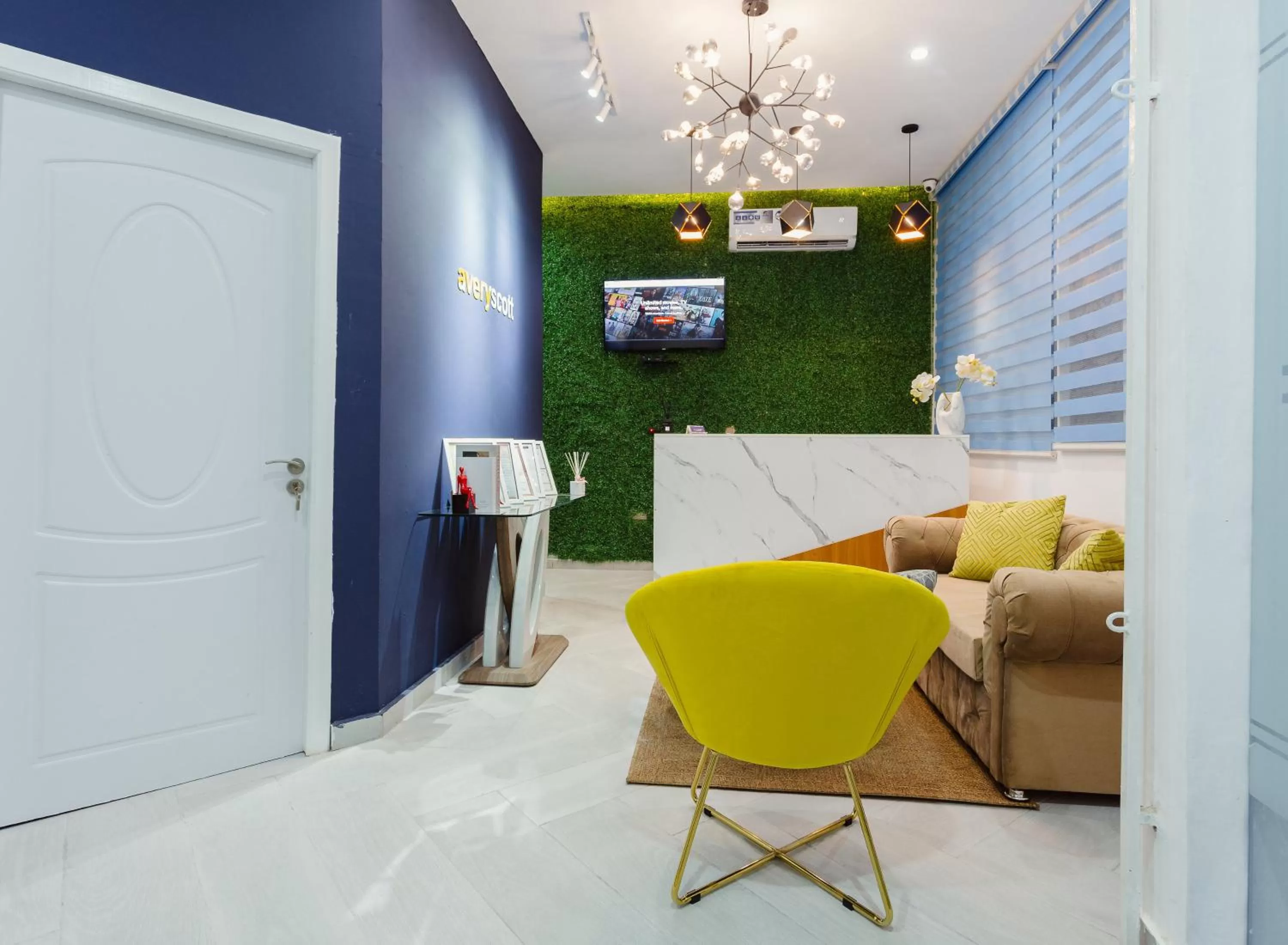 Seating area in The Avery Suites, East Legon