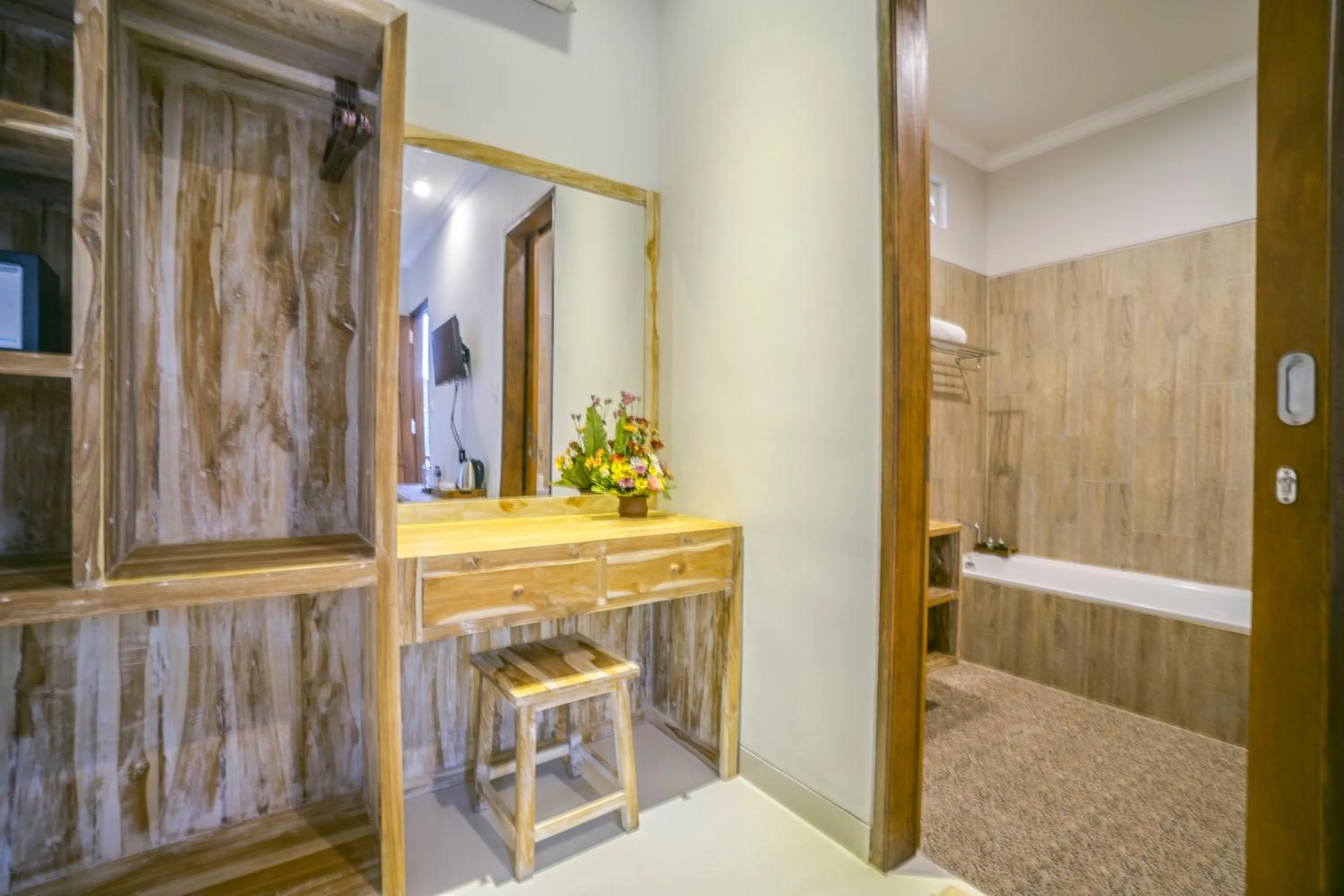 Bathroom, Bed in Ubud Tropical Garden 2