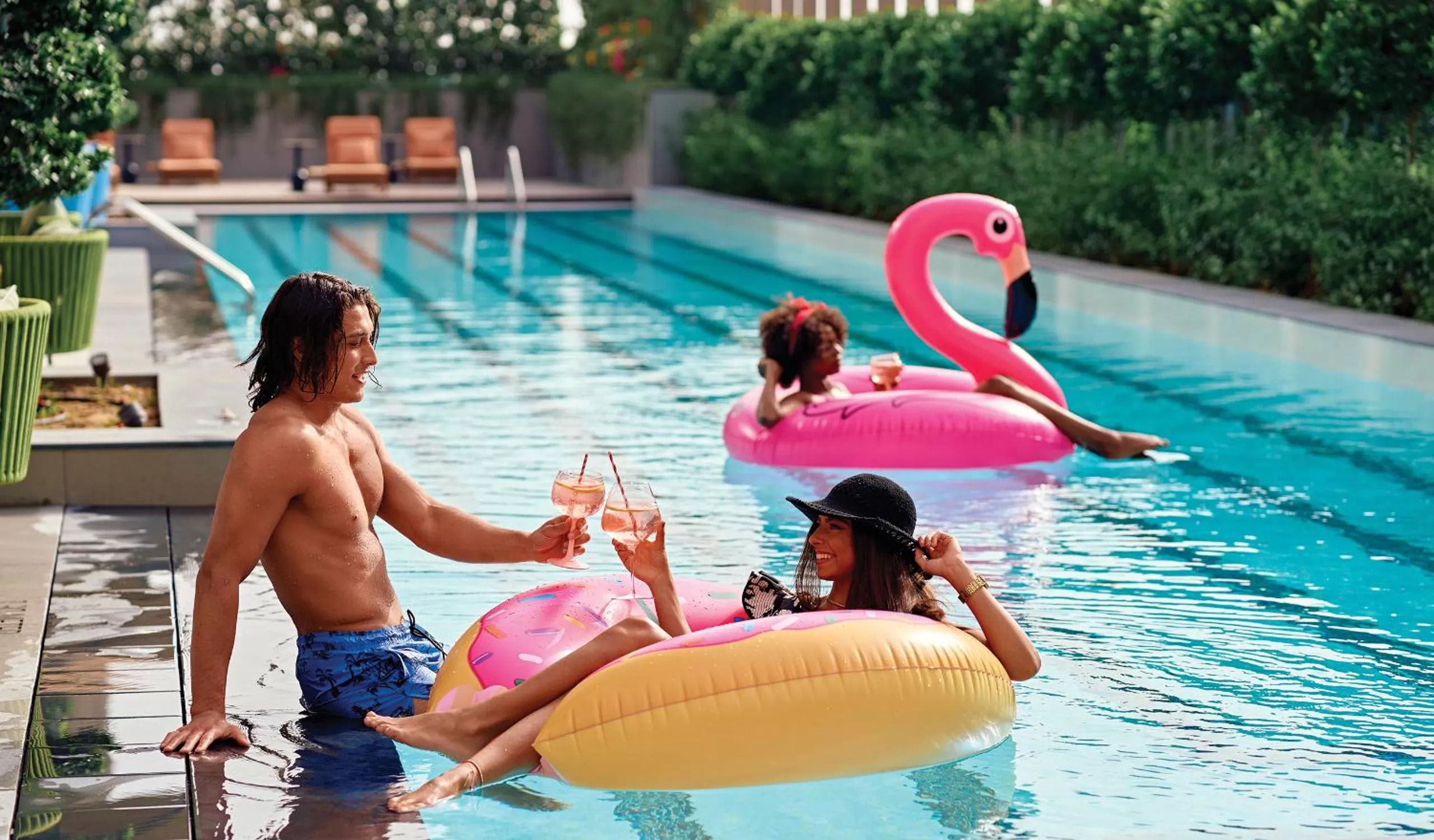 Swimming pool in Barcelo Business Bay Dubai -Formerly Revier Hotel