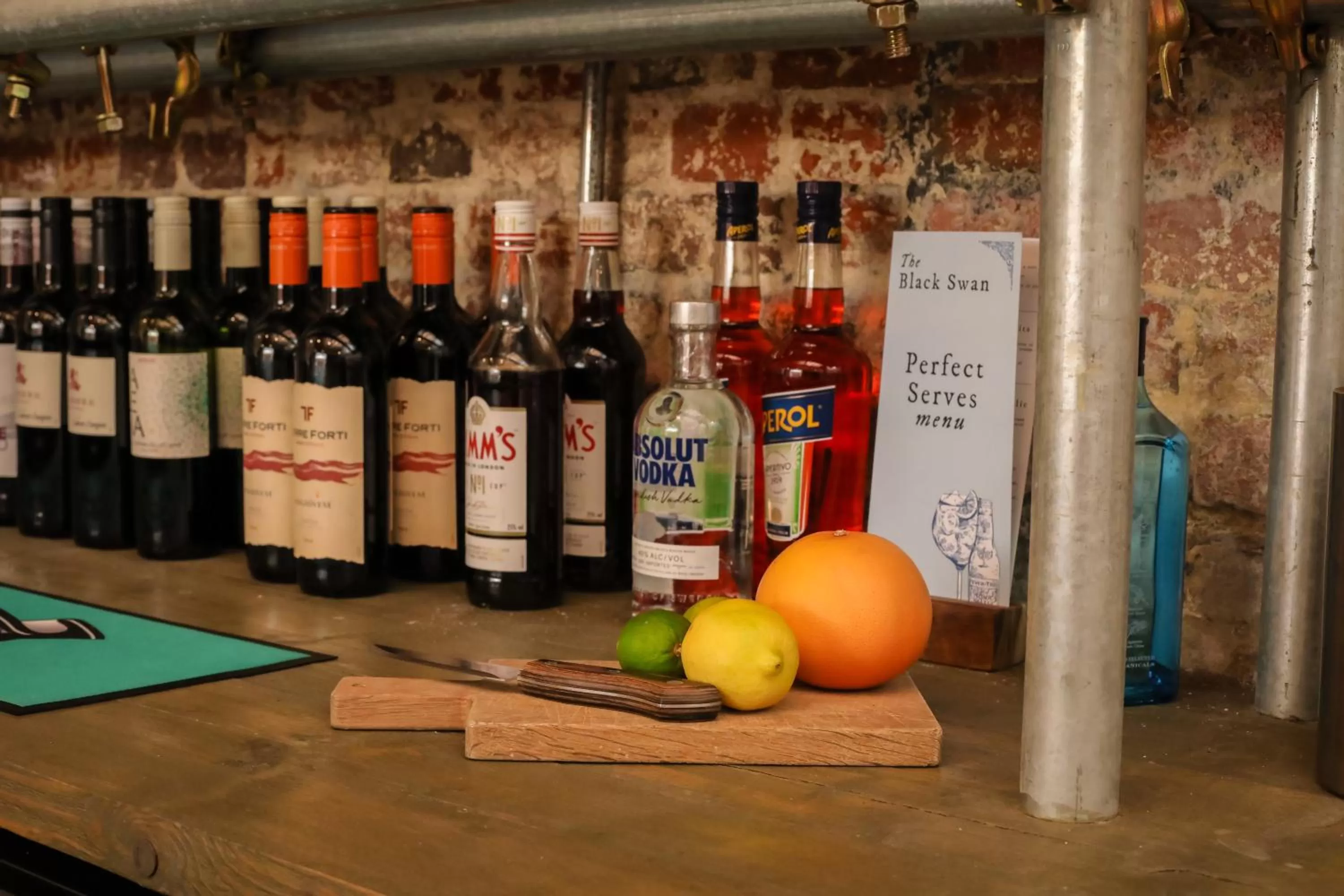 Drinks in The Black Swan Inn