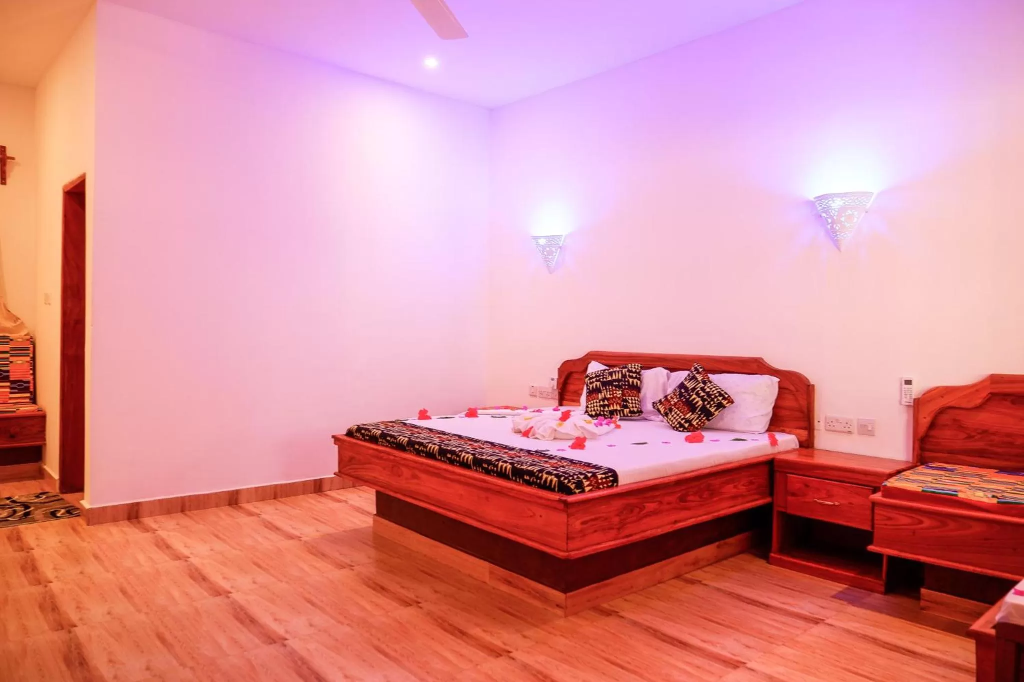 Bed in Nungwi Heritage Resort