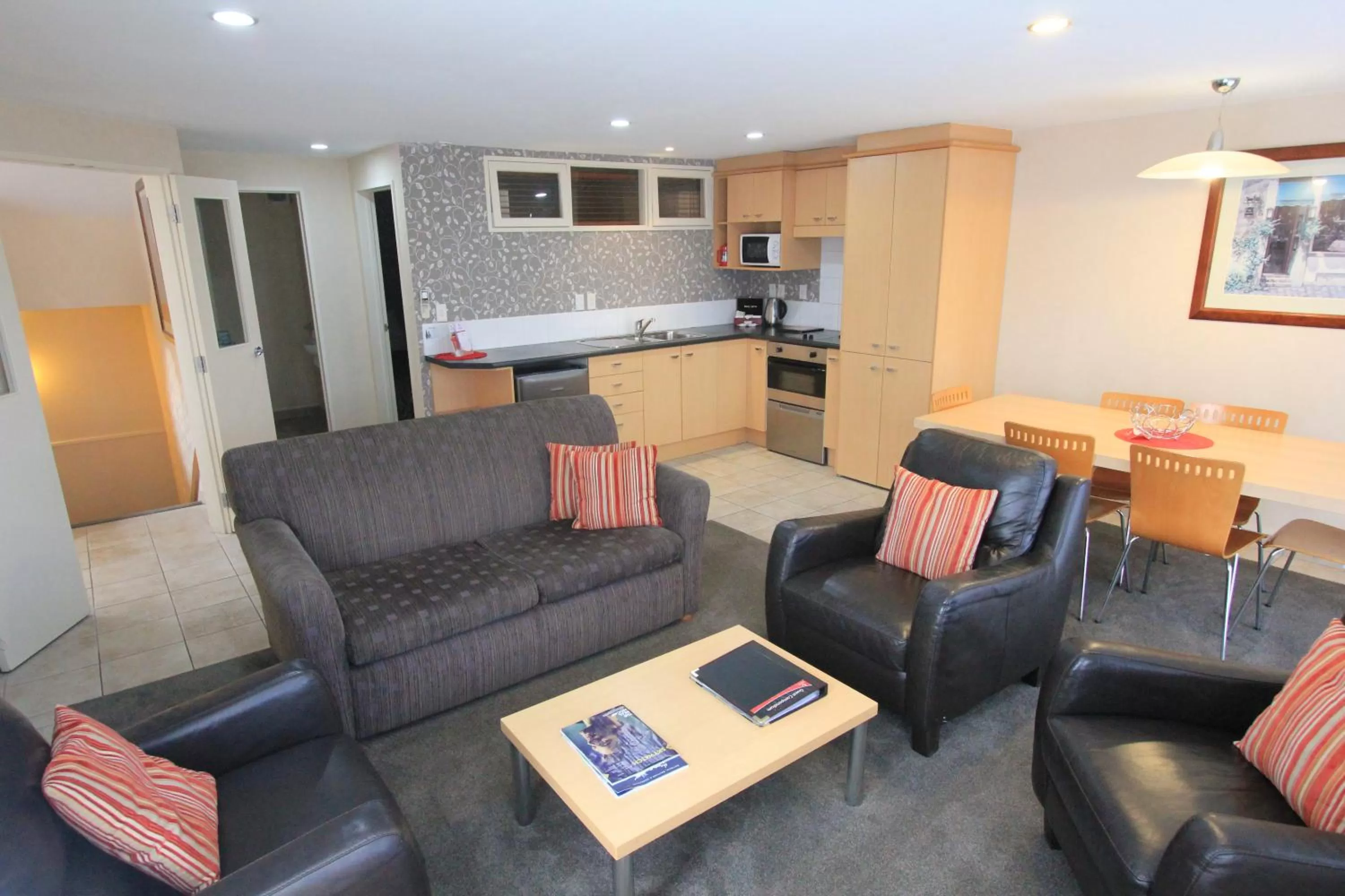 Kitchen or kitchenette in Voyager Apartments Taupo